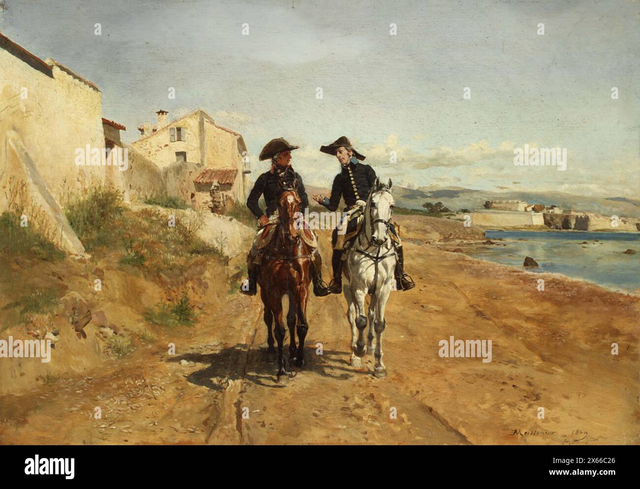 Un général et son aide-de-camp, 1869, Metropolitan Museum of Art Jean-Louis-Ernest Meissonier Banque D'Images