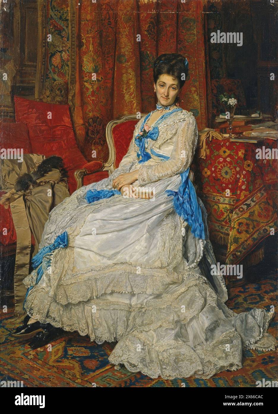 La marquise de Manzanedo, 1872 Jean-Louis-Ernest Meissonier - Banque D'Images