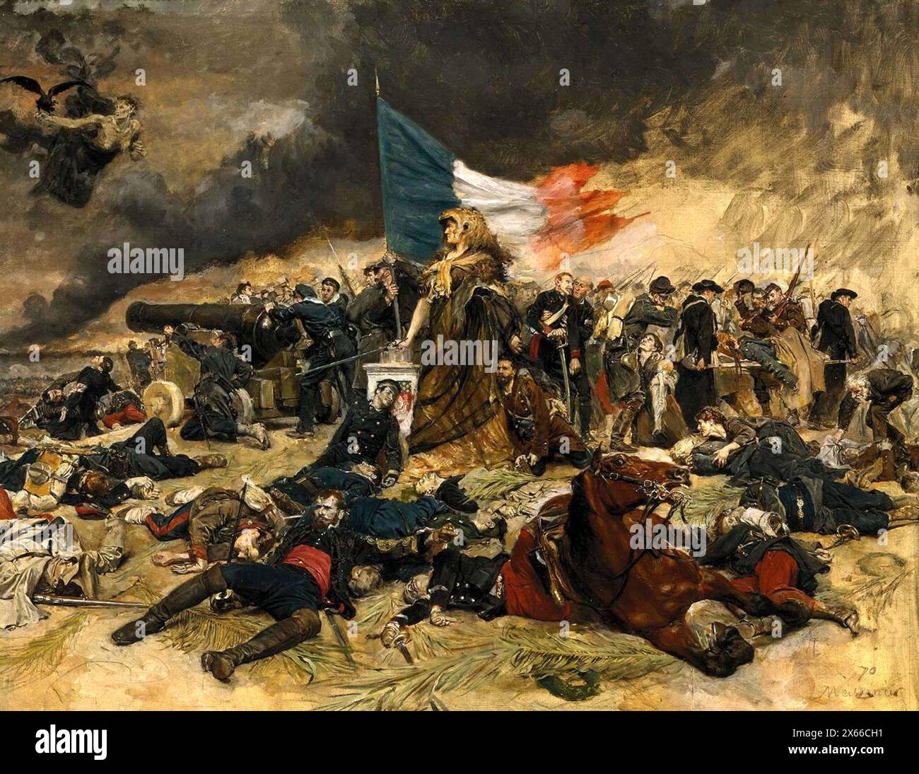 Siège de Paris, 1884 Jean-Louis-Ernest Meissonier Banque D'Images