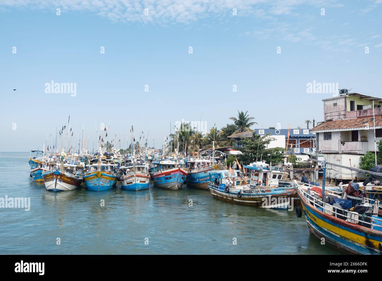 Des bateaux de pêche, Negombo, Sri Lanka Banque D'Images