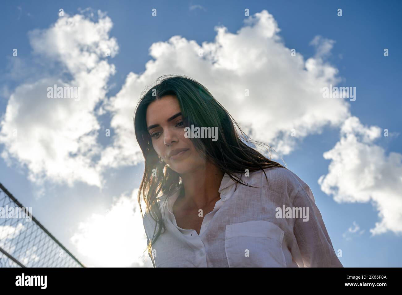 MIAMI, FLORIDE - 3 MAI : Kendall Jenner, mannequin, lors de l'entraînement avant le Grand Prix F1 de Miami à Miami International Autodrome le 3 mai 2024 à Miami, États-Unis. (Photo de Michael Potts/BSR Agency) crédit : BSR Agency/Alamy Live News Banque D'Images