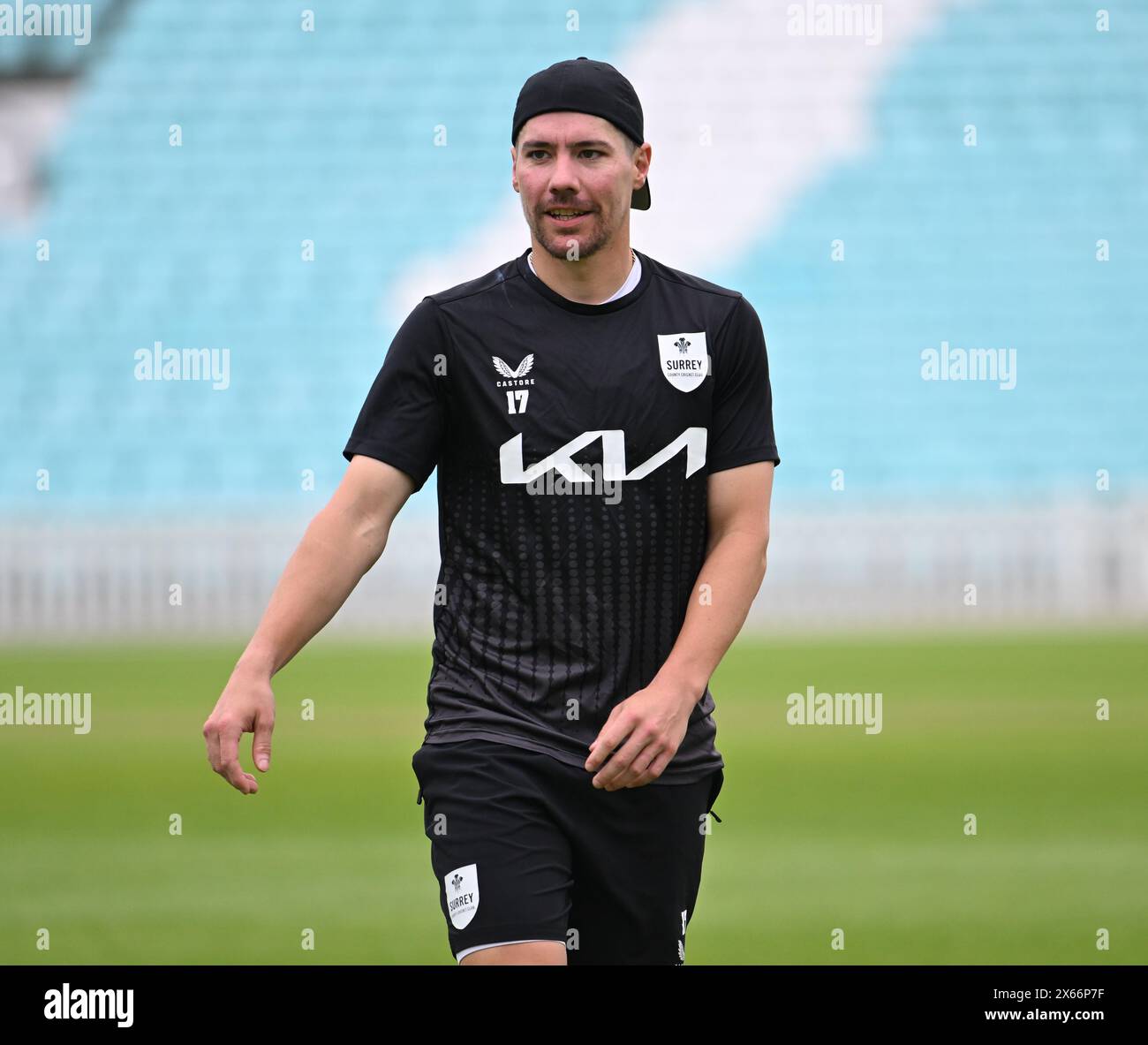 Ovale, Angleterre. 13 mai 2024. Rory Burns du Surrey County Cricket Club avant le match de championnat Vitality County entre Surrey CCC et Warwickshire CCC. Crédit : Nigel Bramley/Alamy Live News Banque D'Images