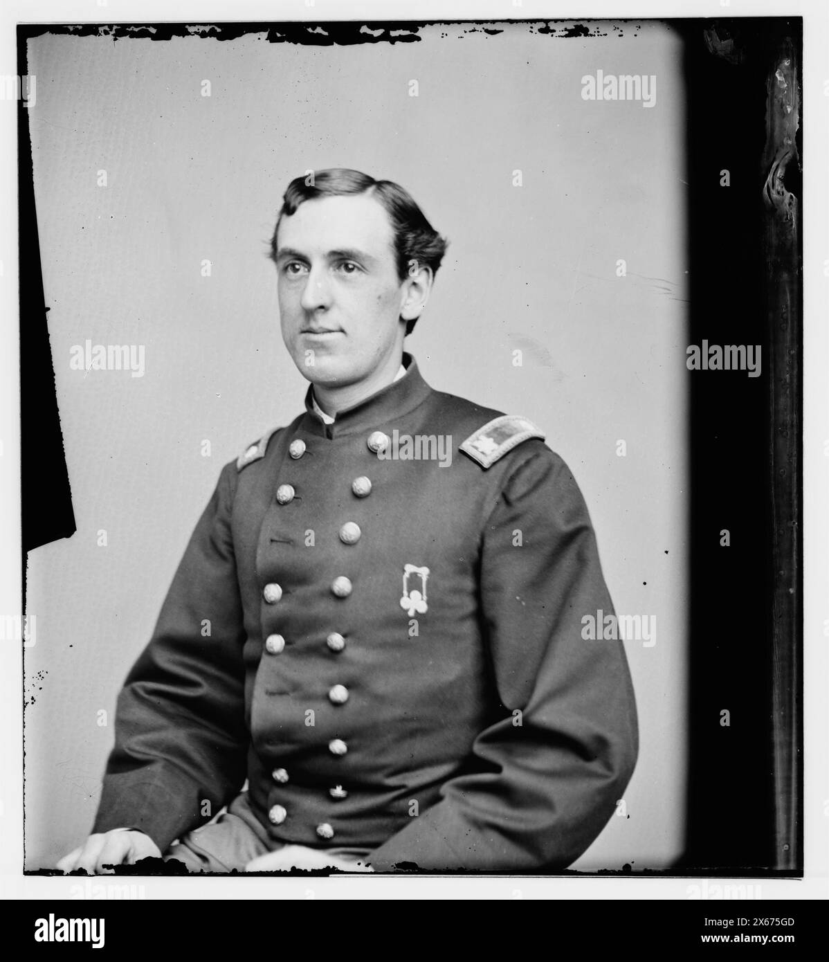 Lt. Col. Curtis, photographies de la guerre civile 1861-1865 Banque D'Images