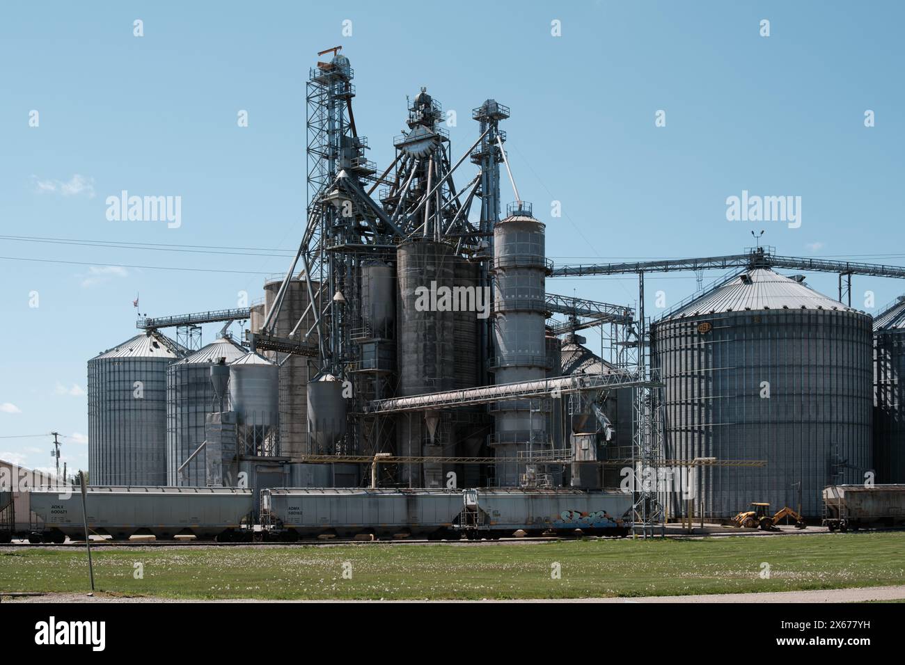L'usine Michigan Agricultural Commodities à Marlette Michigan USA Banque D'Images
