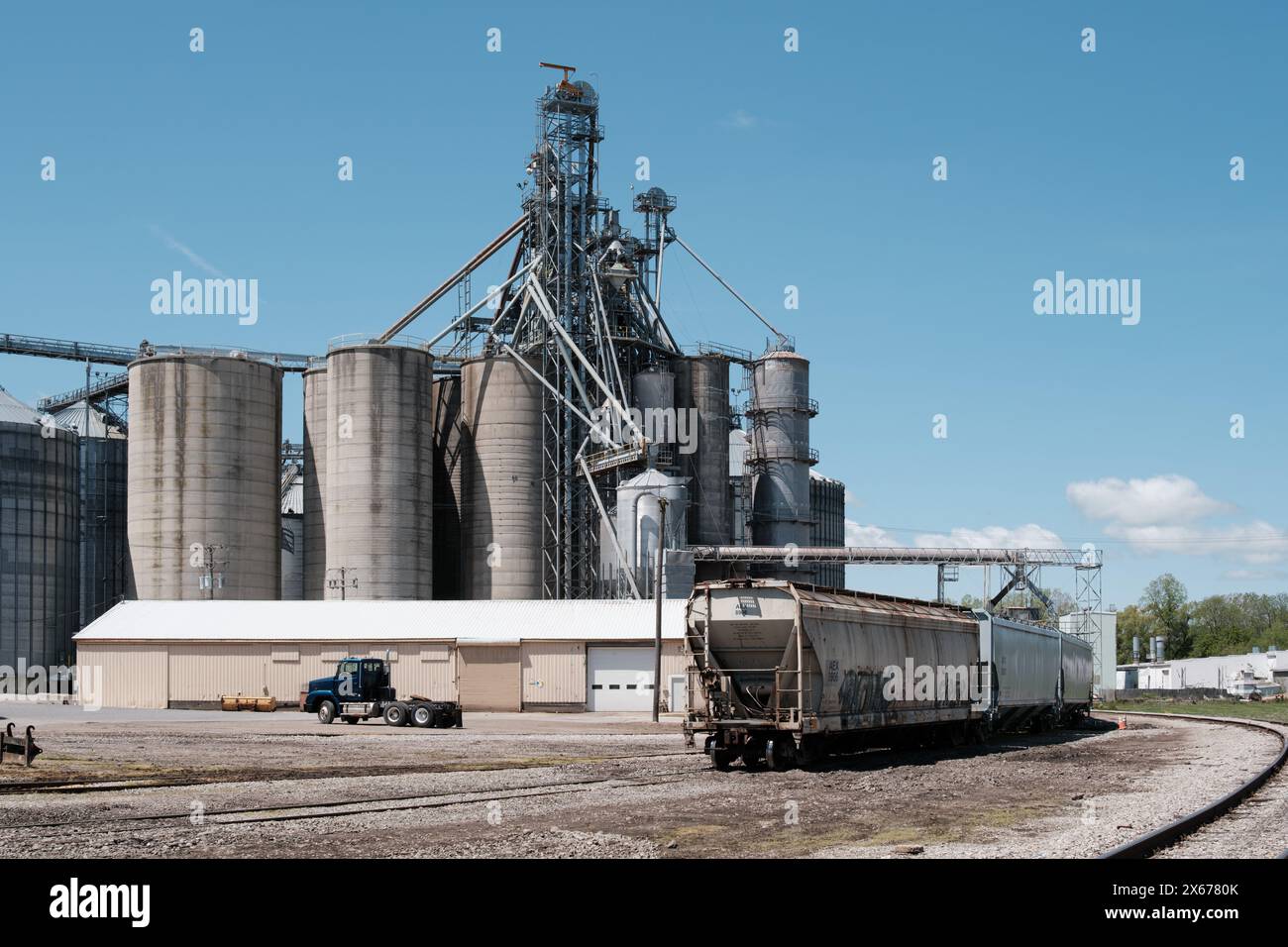 L'usine Michigan Agricultural Commodities à Marlette Michigan USA Banque D'Images