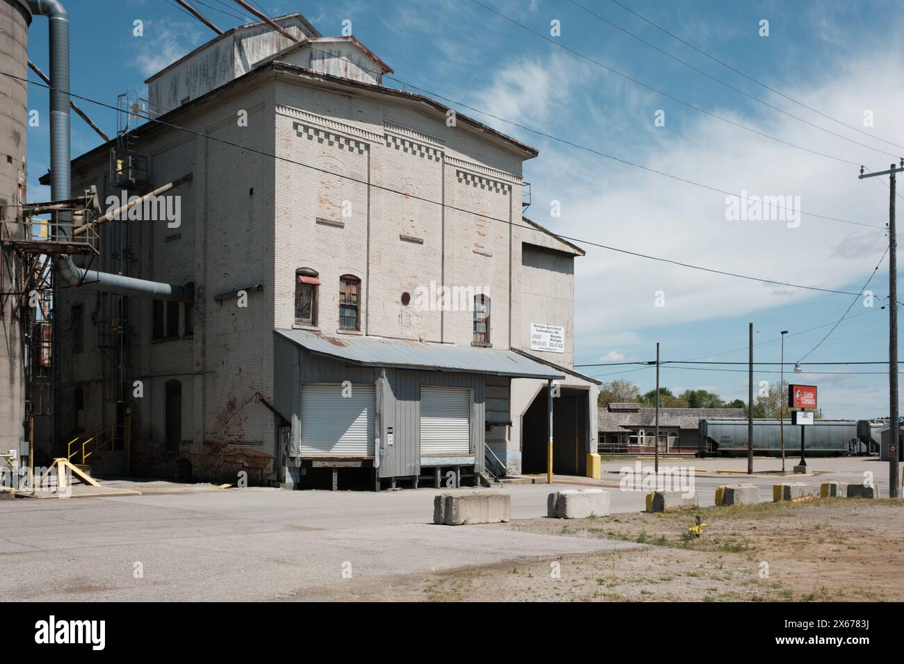 Michigan Agricultural Commodities bâtiment de l'industrie agricole à Marlette Michigan USA Banque D'Images