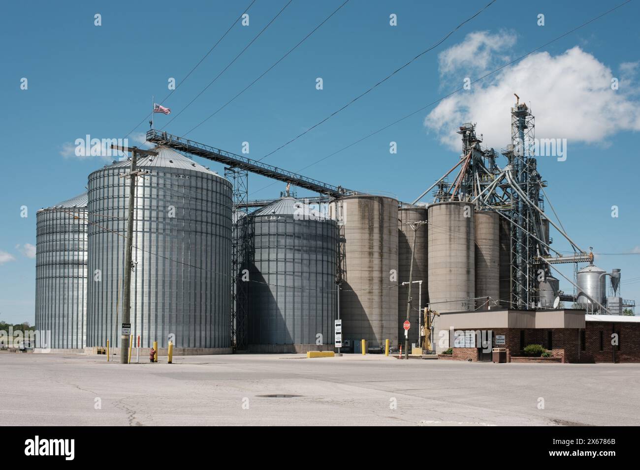 L'usine Michigan Agricultural Commodities à Marlette Michigan USA Banque D'Images