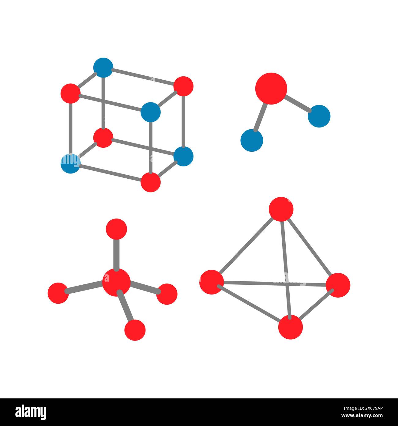 Ensemble d'icônes vectorielles sur le thème des molécules, chimie. Médecine. Illustration de Vecteur