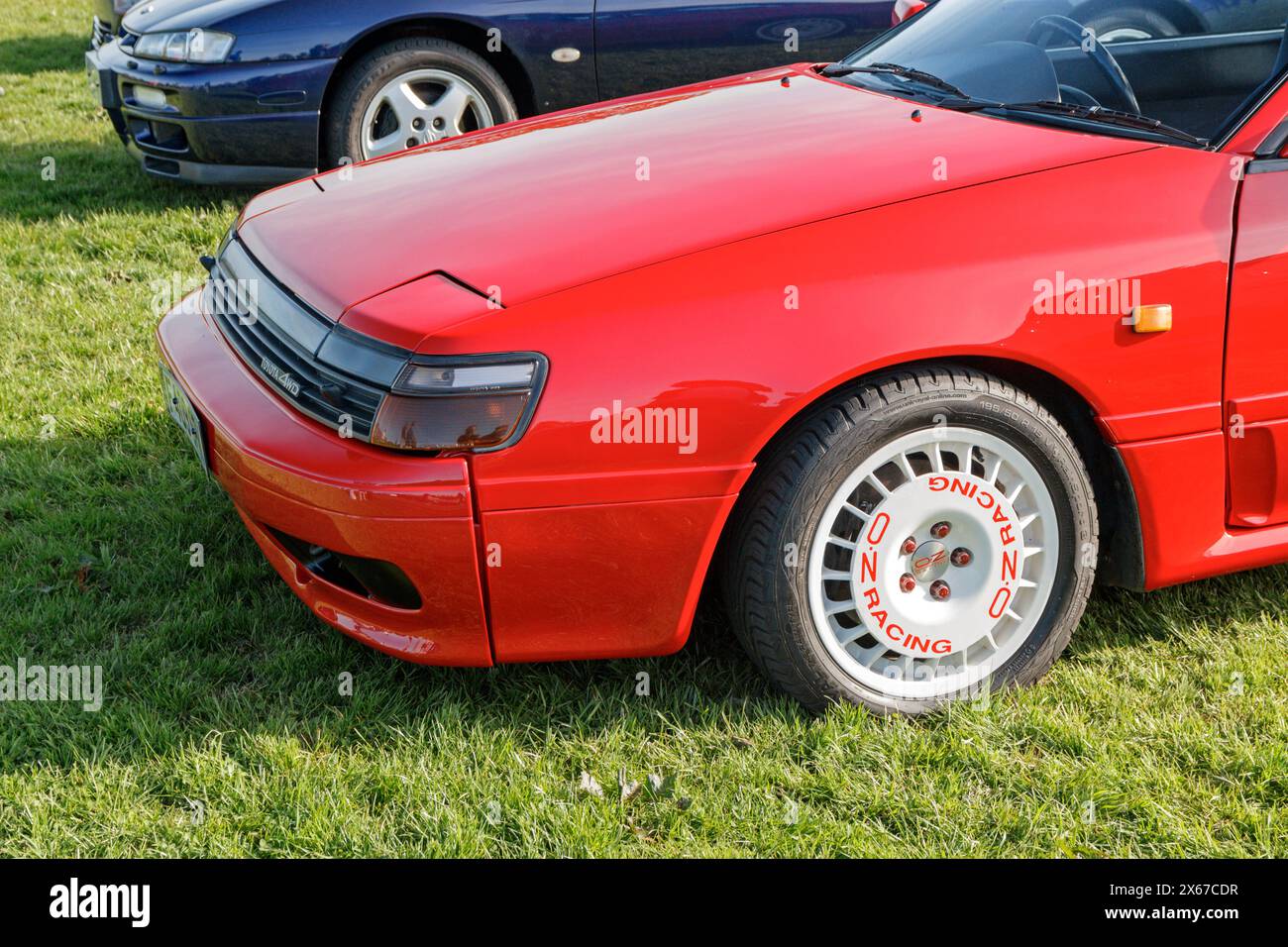 Toyota Celica GT-quatre. Roues vers le nord, Longridge. Banque D'Images