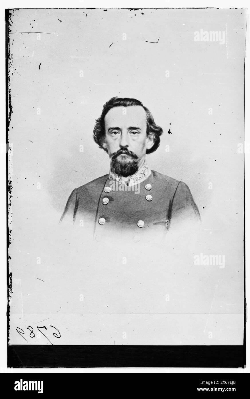 Gen. J.R. Chalmers, C.S.A., photographies de la guerre civile 1861-1865 Banque D'Images