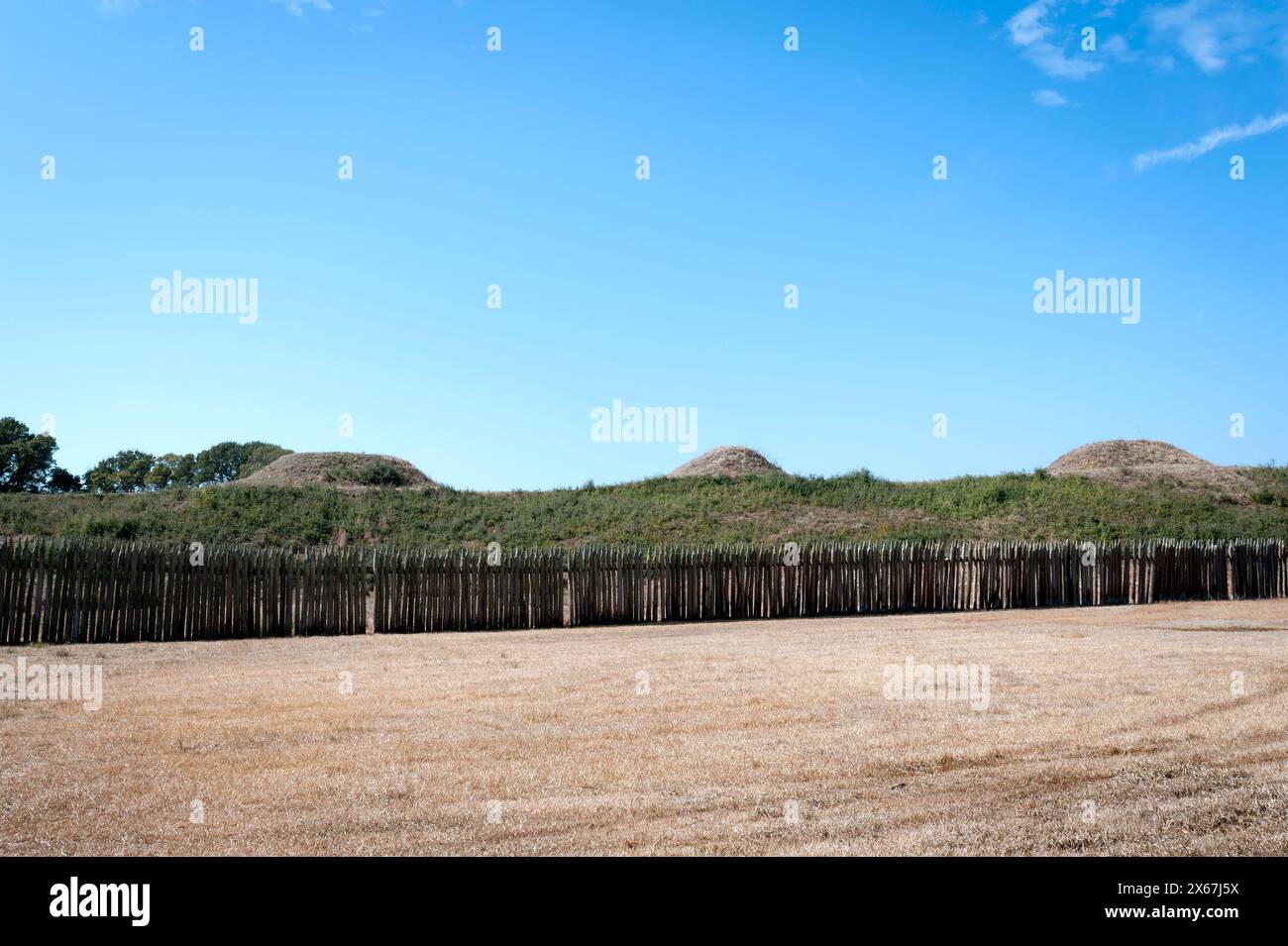 Wilmington, Caroline du Nord, États-Unis. Fort Fisher fort confédéré. Banque D'Images