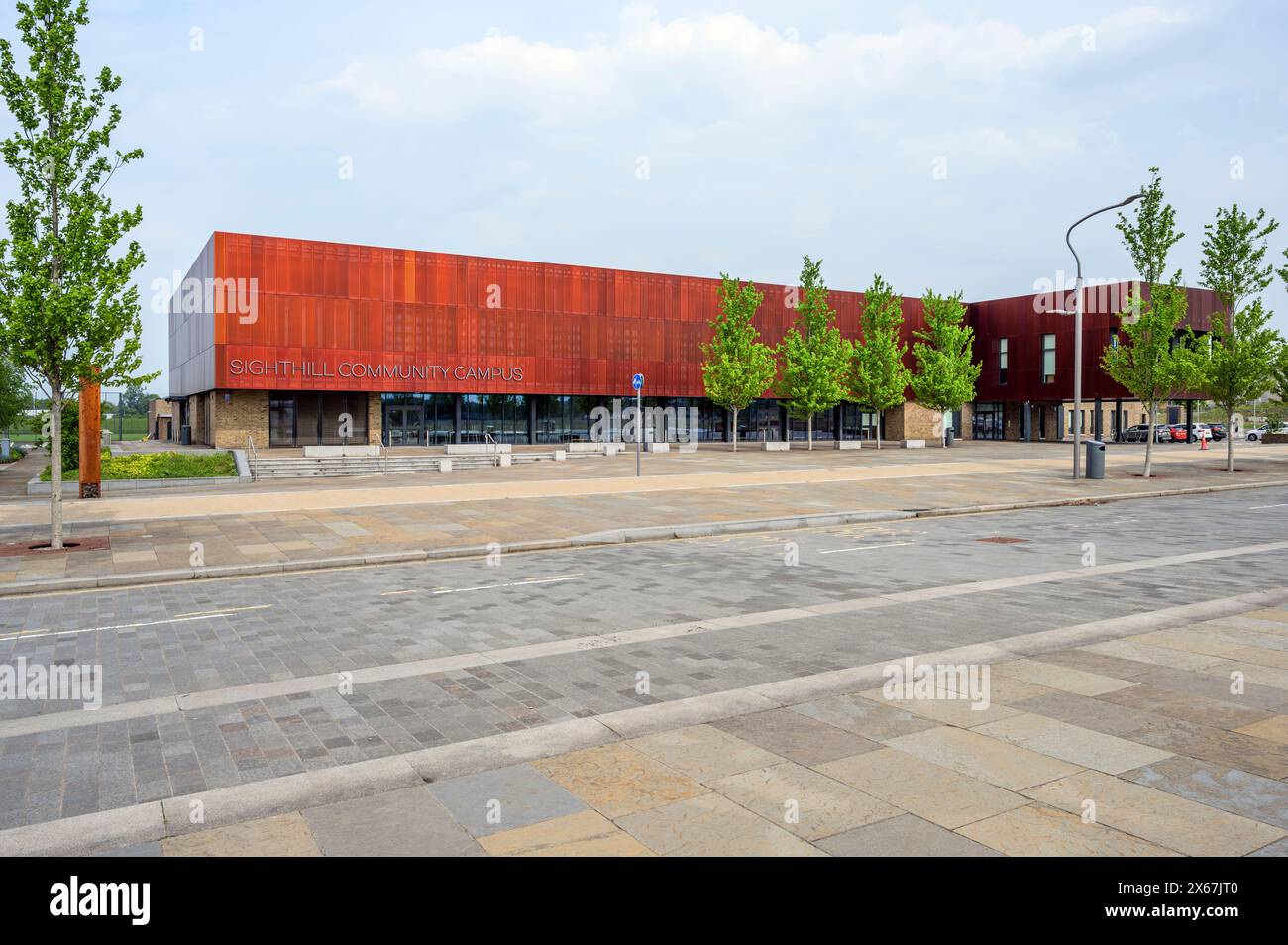 Campus communautaire de Sighthill, Glasgow, Écosse, Royaume-Uni, Europe Banque D'Images