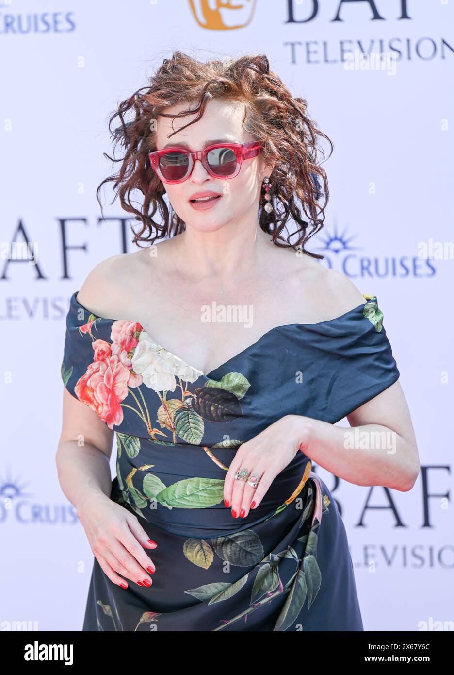 LONDRES, ANGLETERRE - 12 MAI : Helena Bonham carter assiste aux BAFTA Television Awards 2024 avec P&O Cruises au Royal Festival Hall de Londres, en Angleterre. Crédit : Voir Li/Picture Capital/Alamy Live News Banque D'Images