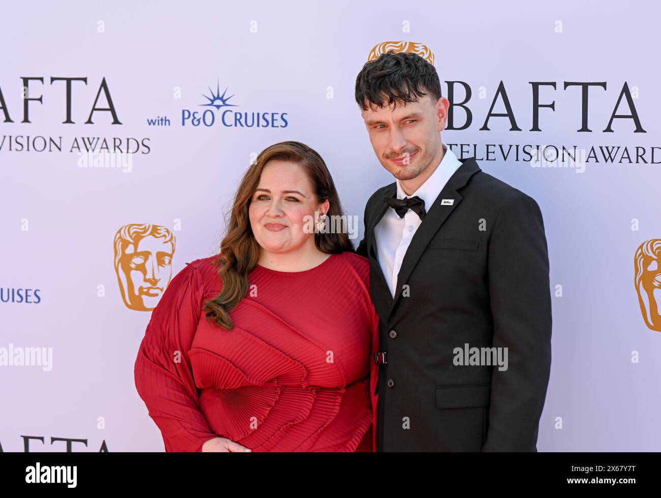 LONDRES, ANGLETERRE - 12 MAI : Jessica Gunning, Richard Gadd assiste aux BAFTA Television Awards 2024 avec P&O Cruises au Royal Festival Hall de Londres, en Angleterre. Crédit : Voir Li/Picture Capital/Alamy Live News Banque D'Images