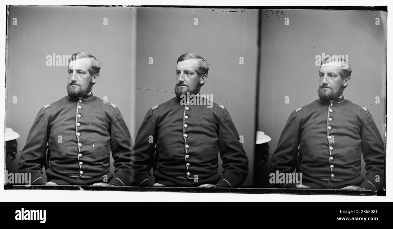 Lt. Col. J.C. Audenreid, aide-de-Camp, photographies de la guerre de Sécession 1861-1865 Banque D'Images