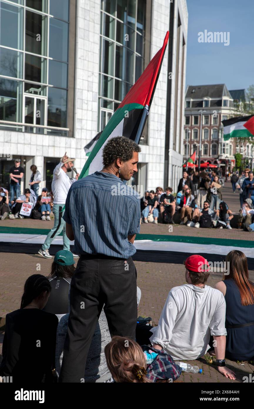 Manifestation palestinienne à Gaza à Amsterdam, pays-Bas 10-5-2024 Banque D'Images