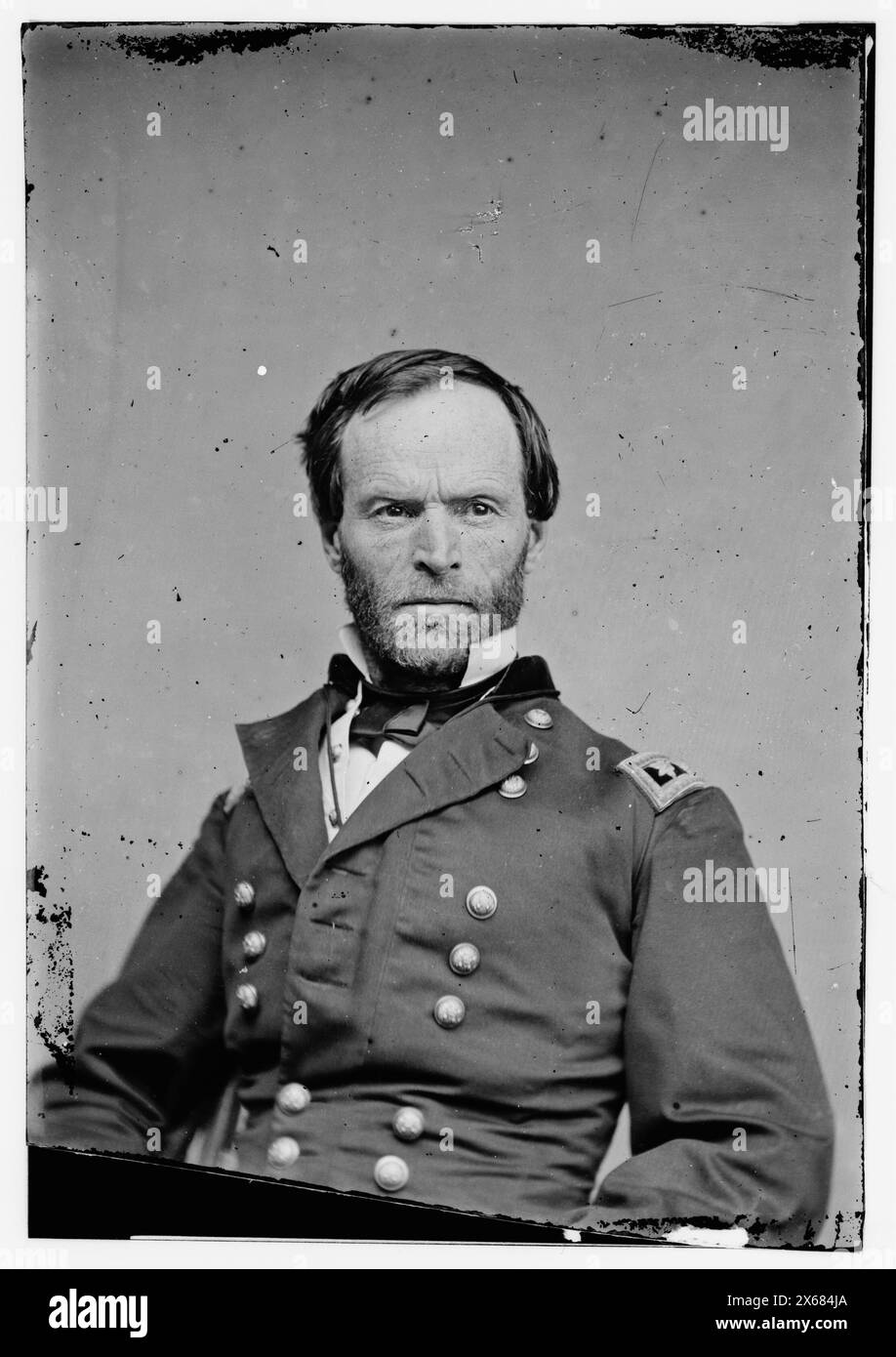 Major Gen. William T. Sherman, photographies de la guerre de Sécession 1861-1865 Banque D'Images