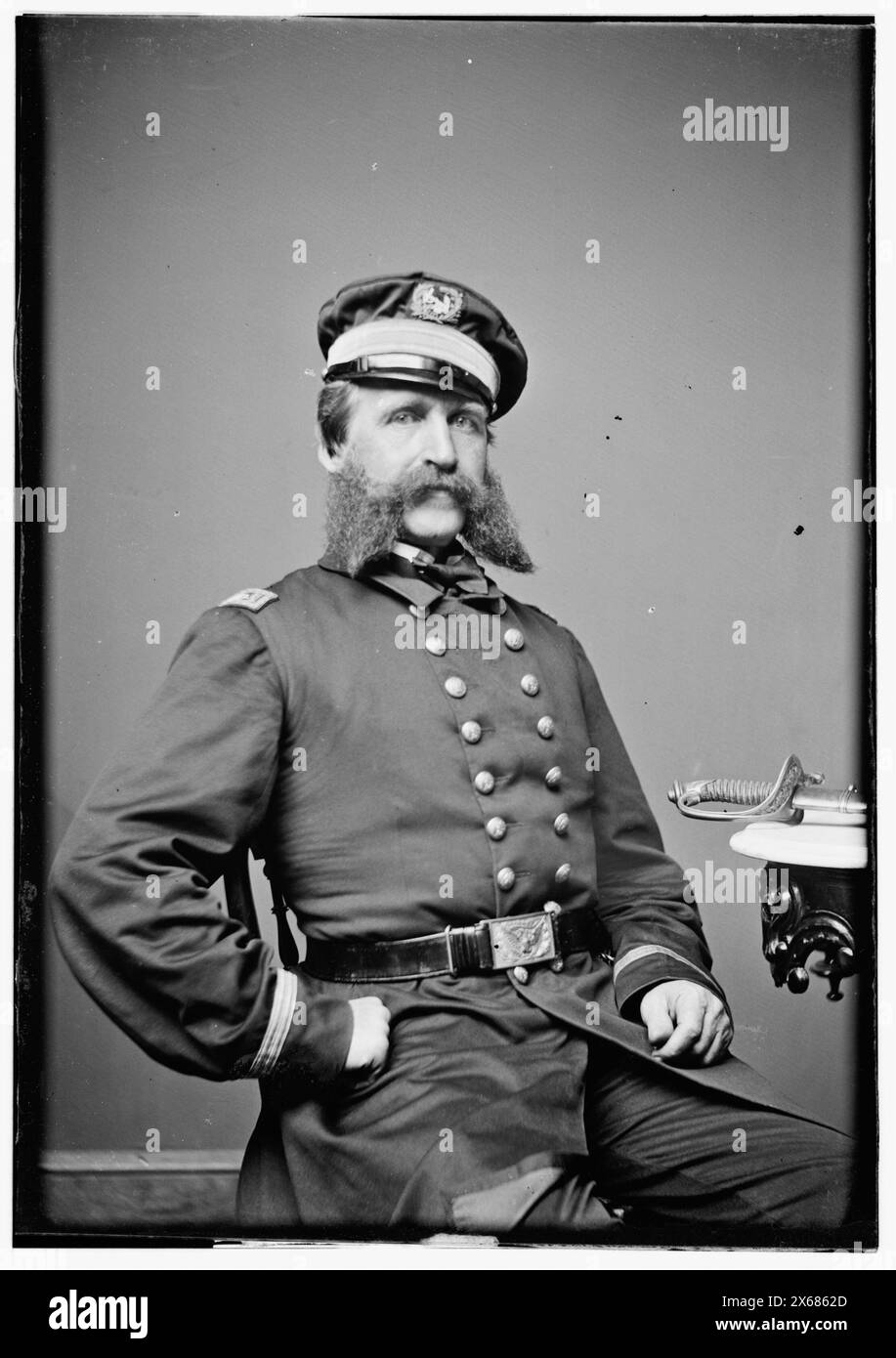 LT ? Wright, USN, photographies de la guerre de Sécession 1861-1865 Banque D'Images