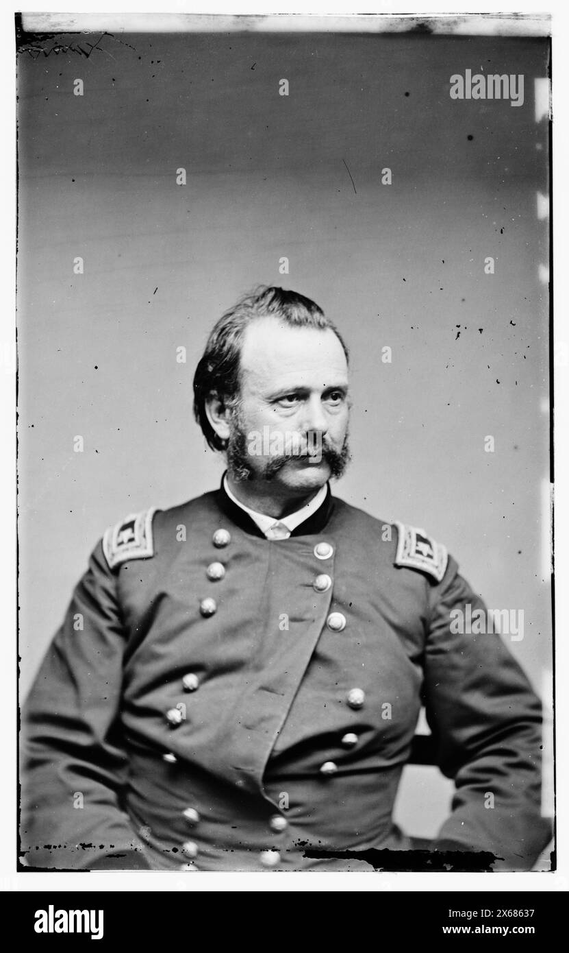 Major Gen. Lovell Harrison Rousseau, photographies de la guerre de Sécession 1861-1865 Banque D'Images