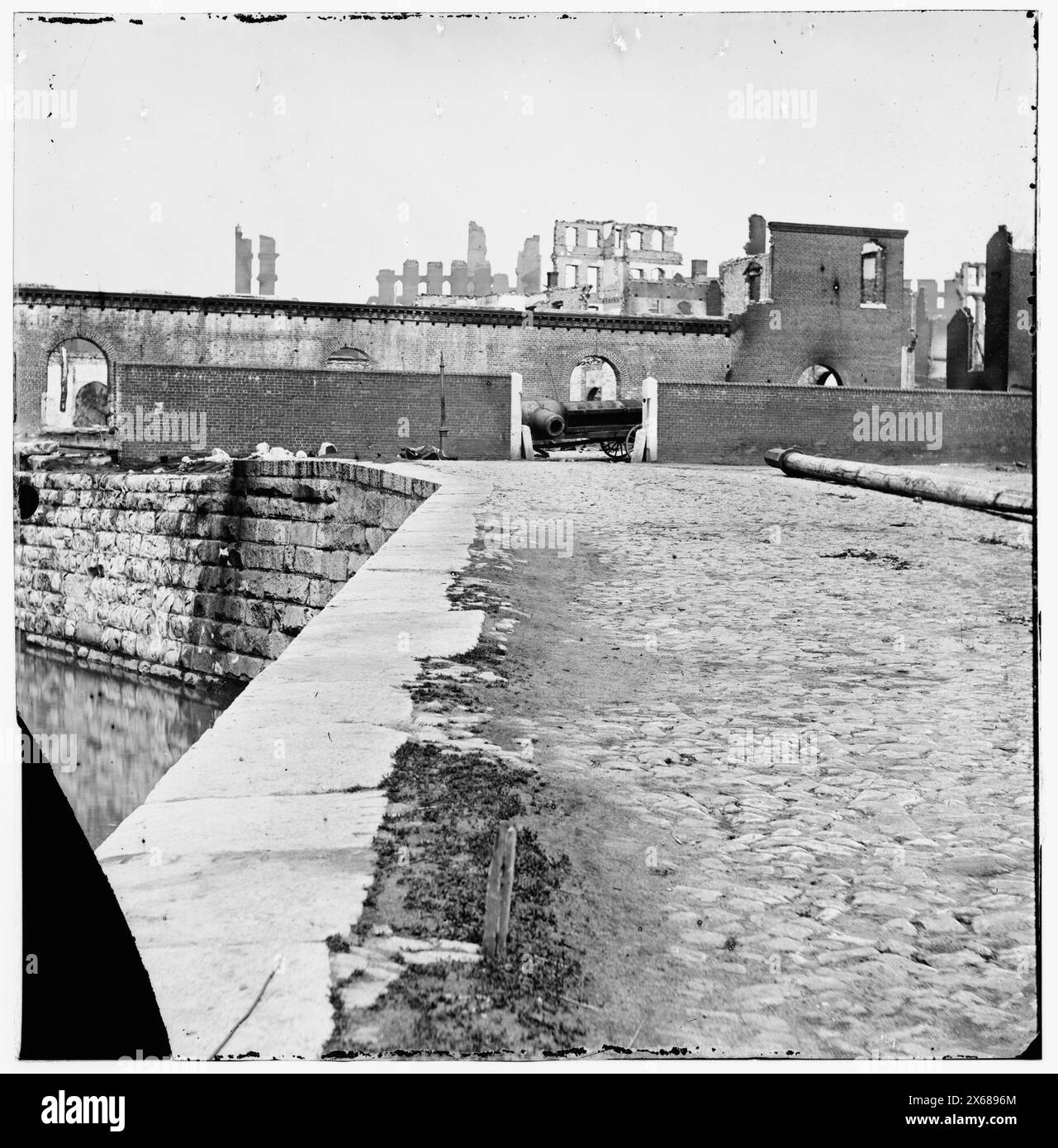 Richmond, Virginie. Ruines de l'entrepôt de tabac, photographies de la guerre de Sécession 1861-1865 Banque D'Images