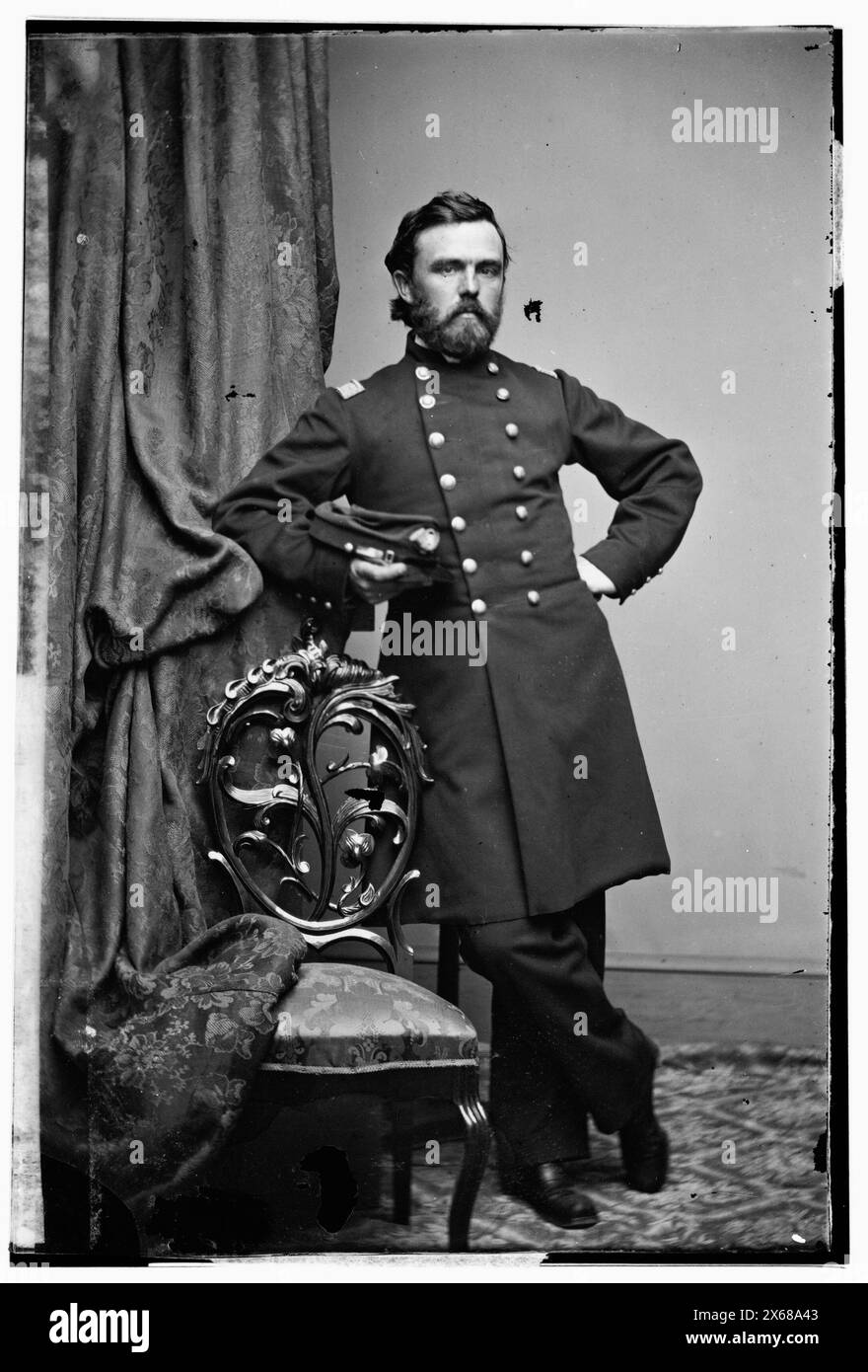 Brig. Gen. Jacob Sharp, Col. 156th N.Y. Inf., photographies de la guerre de Sécession 1861-1865 Banque D'Images