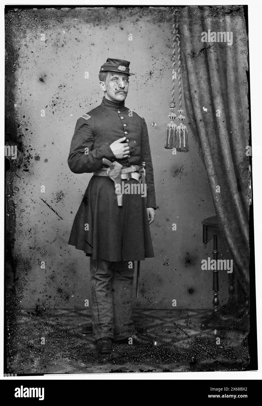 Lt. J.B. Young, 7th NYSM, photographies de la guerre de Sécession 1861-1865 Banque D'Images