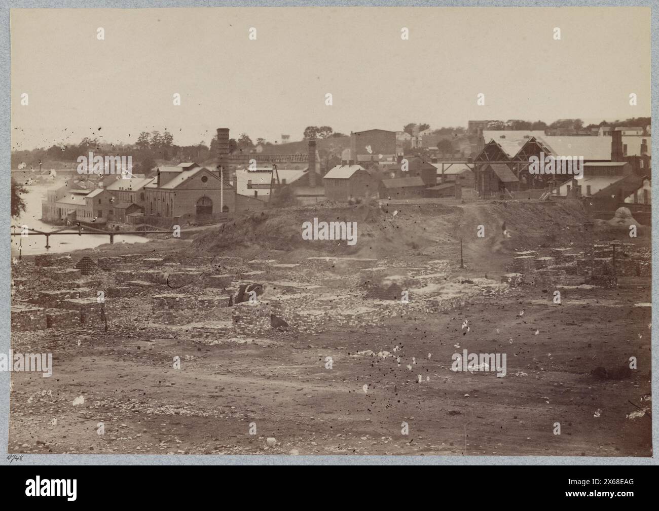 The Tredegar Iron Works, Richmond, Virginie, photographies de la guerre de Sécession 1861-1865 Banque D'Images