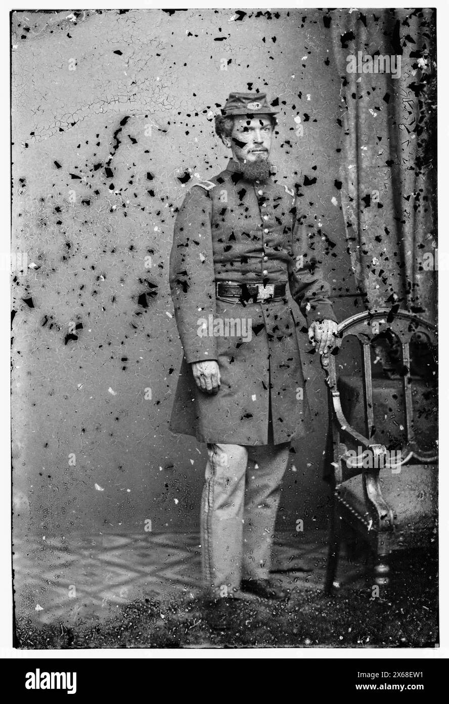 Lt. J.W. Bogert, 7th NYSM, photographies de la guerre de Sécession 1861-1865 Banque D'Images
