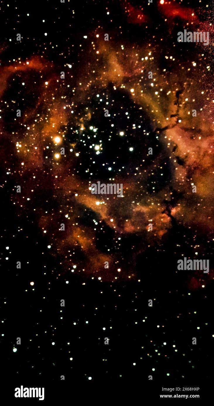 Nébuleuse rosette (NGC 2237) Banque D'Images