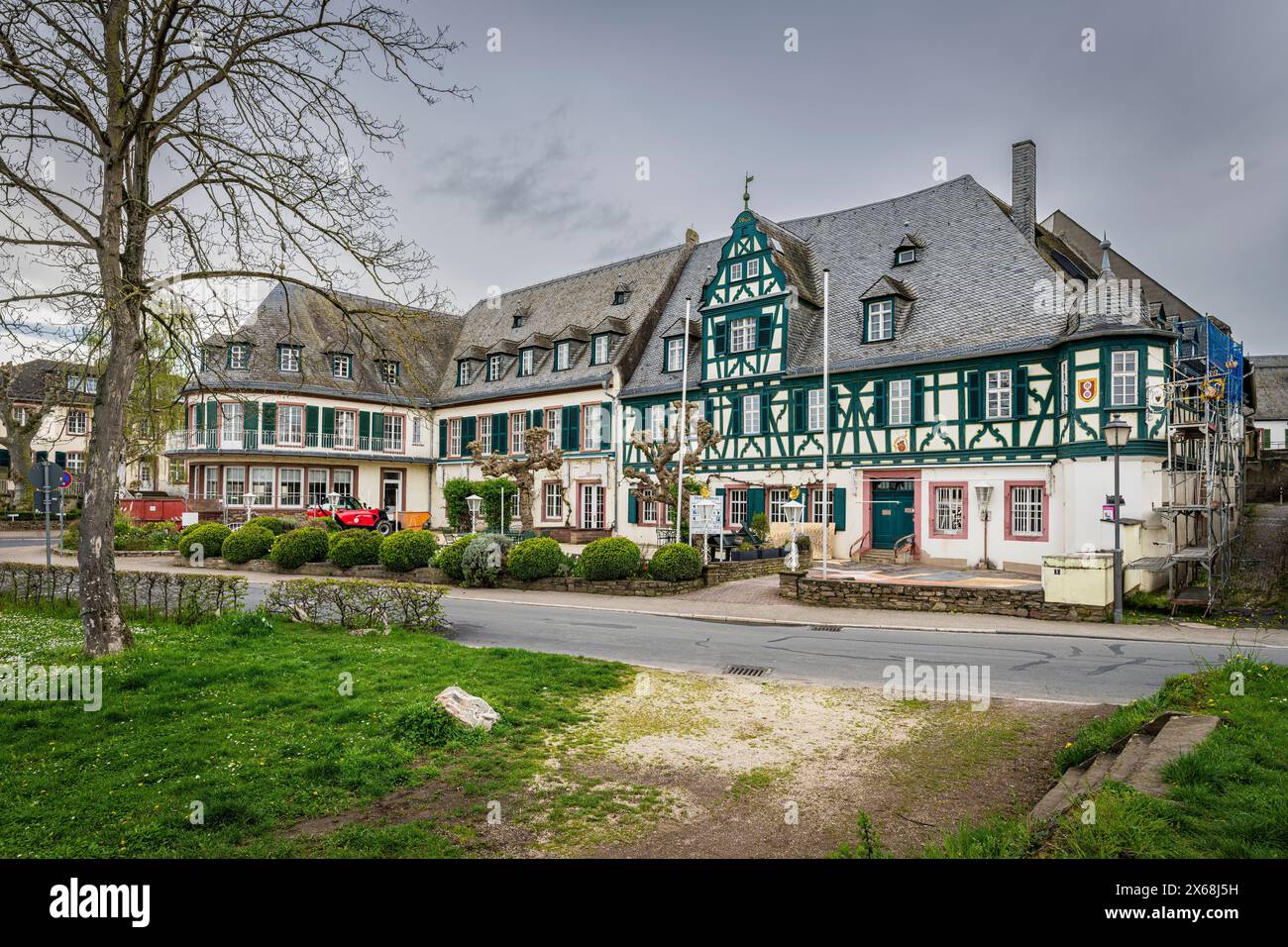 Centre historique de Oestrich (Rheingau), Hesse, Allemagne Banque D'Images