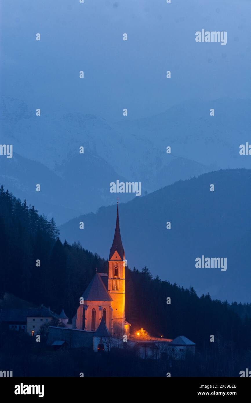 Tamsweg, église de Leonhard ob Tamsweg on Hill in Lungau, Salzbourg, Autriche Banque D'Images