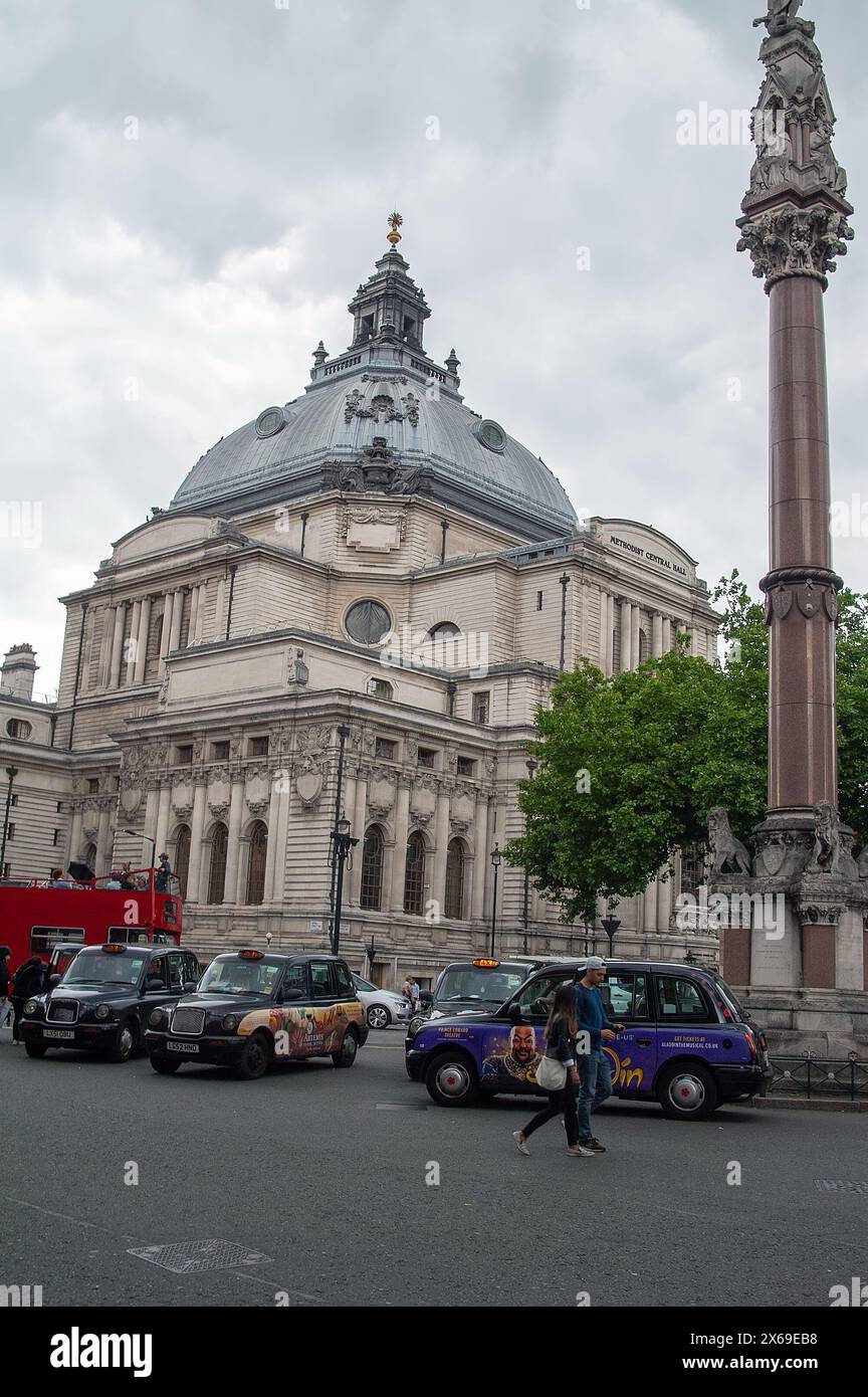 Londres, Angleterre, Royaume-Uni ; Methodist Central Hall, Westminster; Edwin Alfred Rickards Banque D'Images