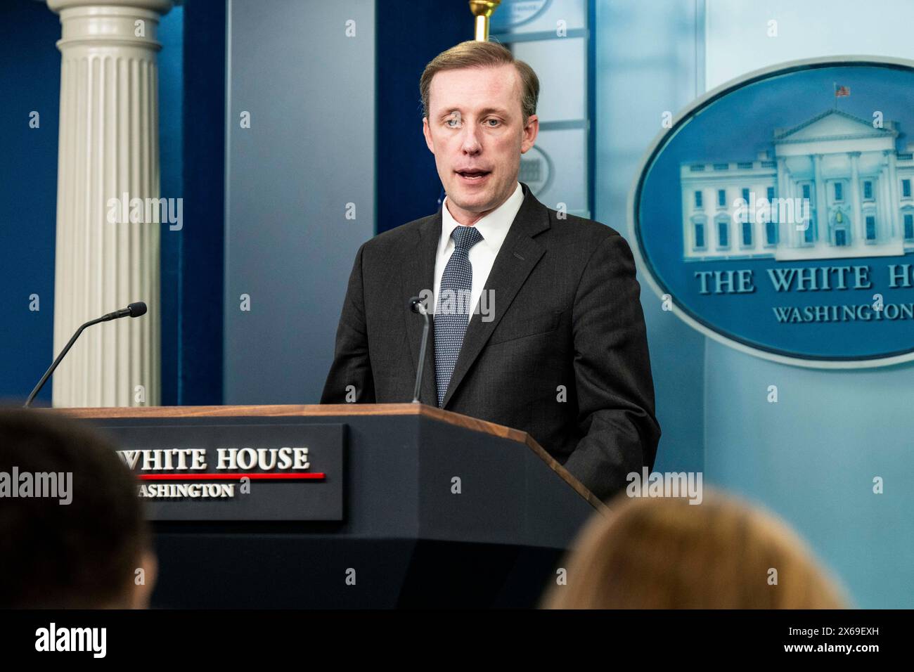Washington, District de Columbia, États-Unis. 13 mai 2024. JAKE SULLIVAN, conseiller à la sécurité nationale, s'exprimant lors d'un point de presse dans la salle de presse de la Maison Blanche à Washington DC. (Crédit image : © Michael Brochstein/ZUMA Press Wire) USAGE ÉDITORIAL SEULEMENT! Non destiné à UN USAGE commercial ! Banque D'Images