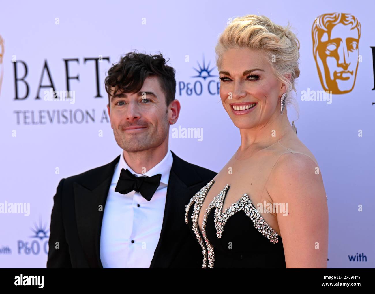 LONDRES, ANGLETERRE - 12 MAI : Hannah Waddingham assiste aux BAFTA Television Awards 2024 avec P&O Cruises au Royal Festival Hall de Londres, en Angleterre. Crédit : Voir Li/Picture Capital/Alamy Live News Banque D'Images