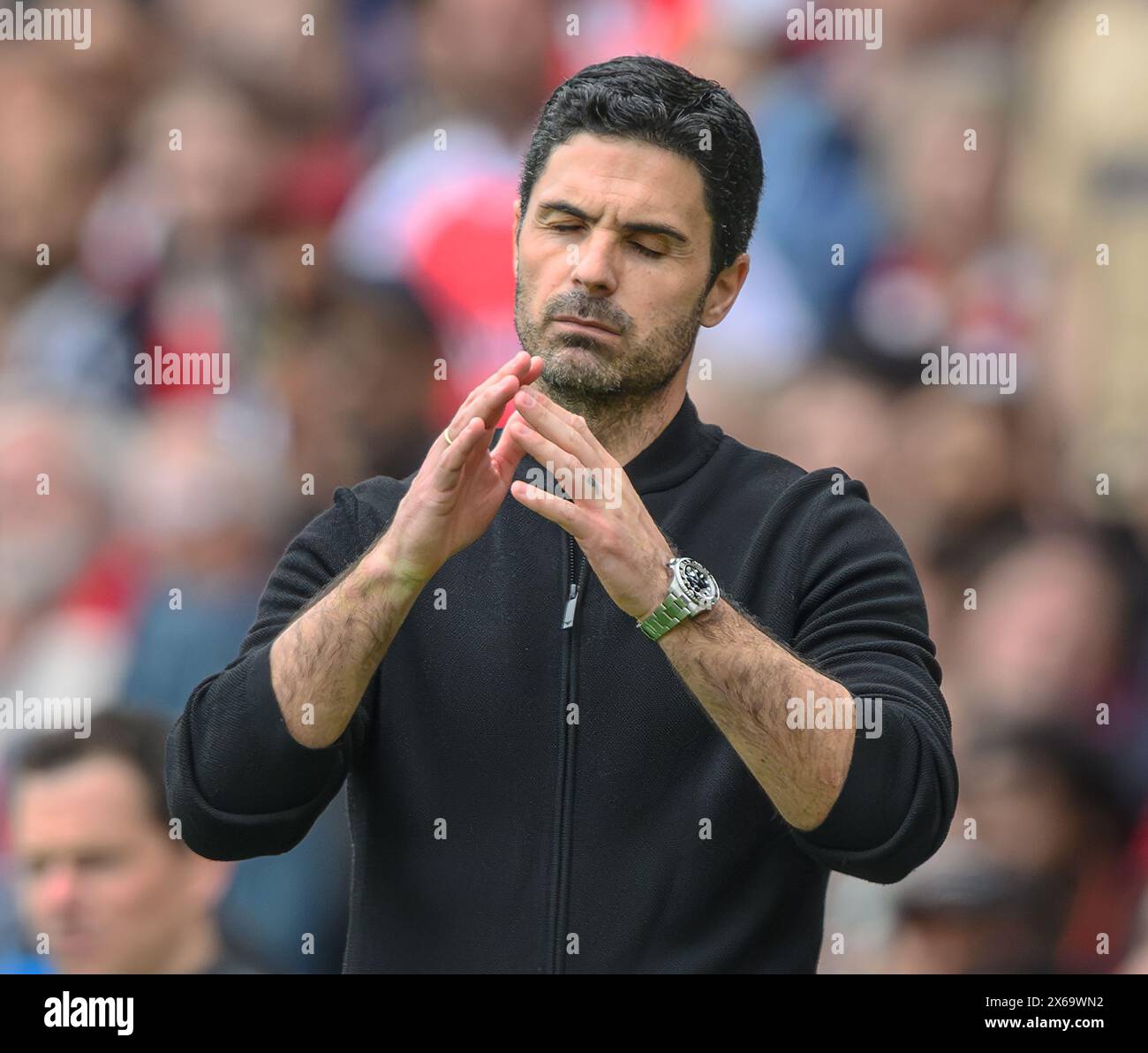 Londres, Royaume-Uni. 04 mai 2024 - Arsenal v AFC Bournemouth - premier League - Emirates Stadium. Mikel Arteta, responsable de l'arsenal. Crédit photo : Mark pain / Alamy Live News Banque D'Images