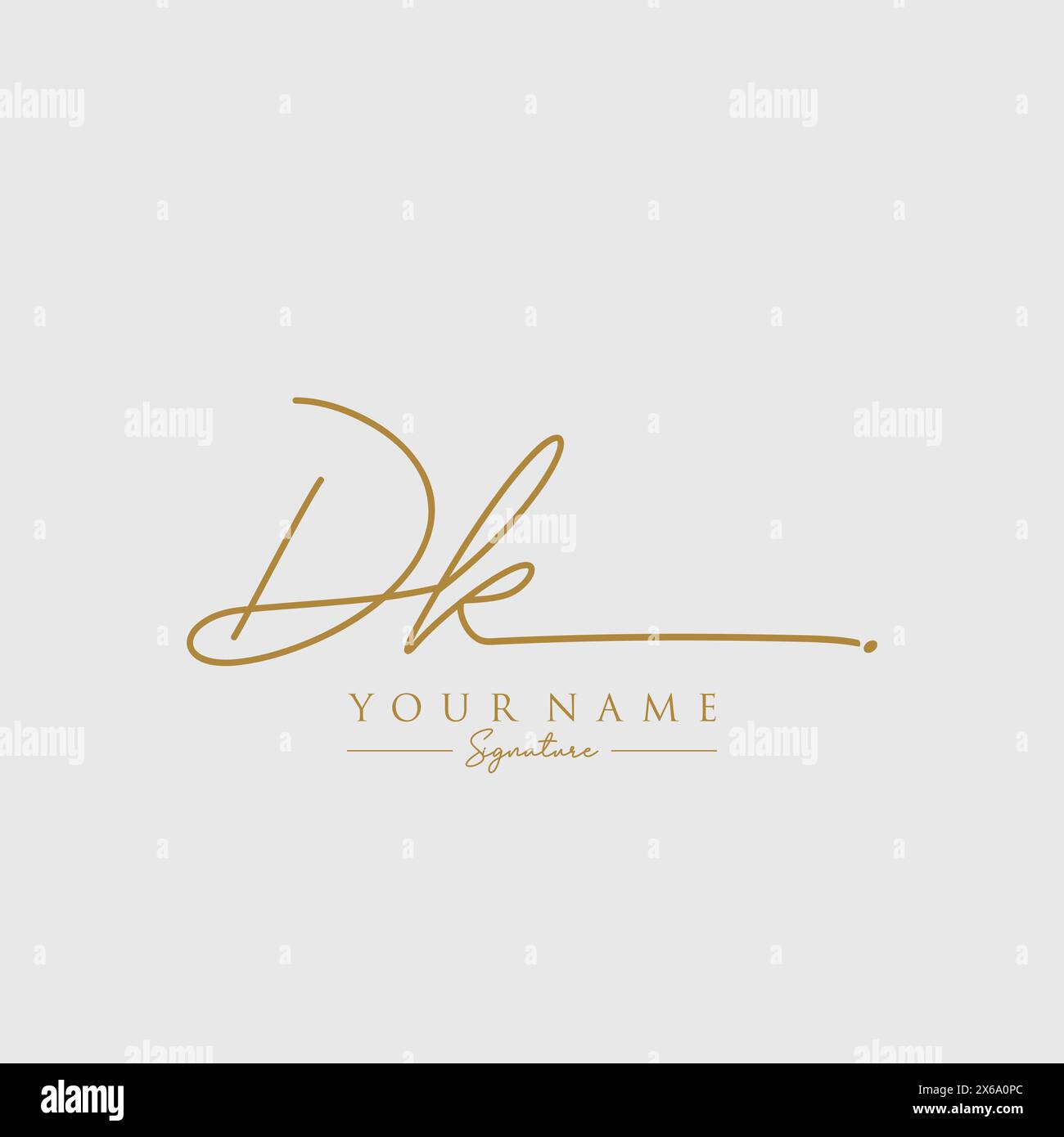 Modèle de logo de signature DK Illustration de Vecteur Modèle de logo de signature DK Illustration de Vecteur