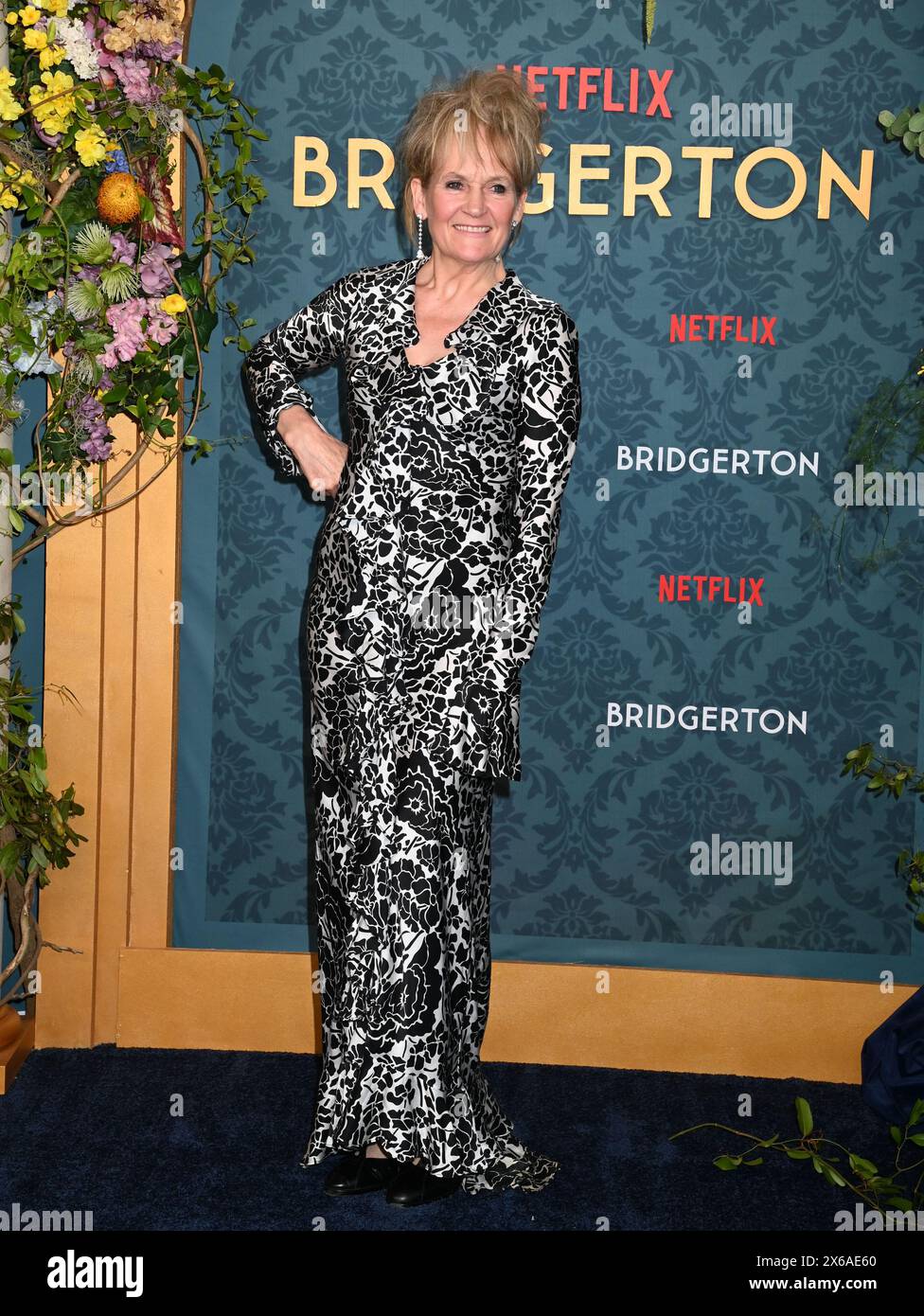 New York, États-Unis. 13 mai 2024. Lorraine Ashbourne, membre du casting, assiste à la première Netflix de la troisième saison de Bridgerton le lundi 13 mai 2024 à Alice Tully Hall à New York. Photo de Louis Lanzano/UPI crédit : UPI/Alamy Live News Banque D'Images