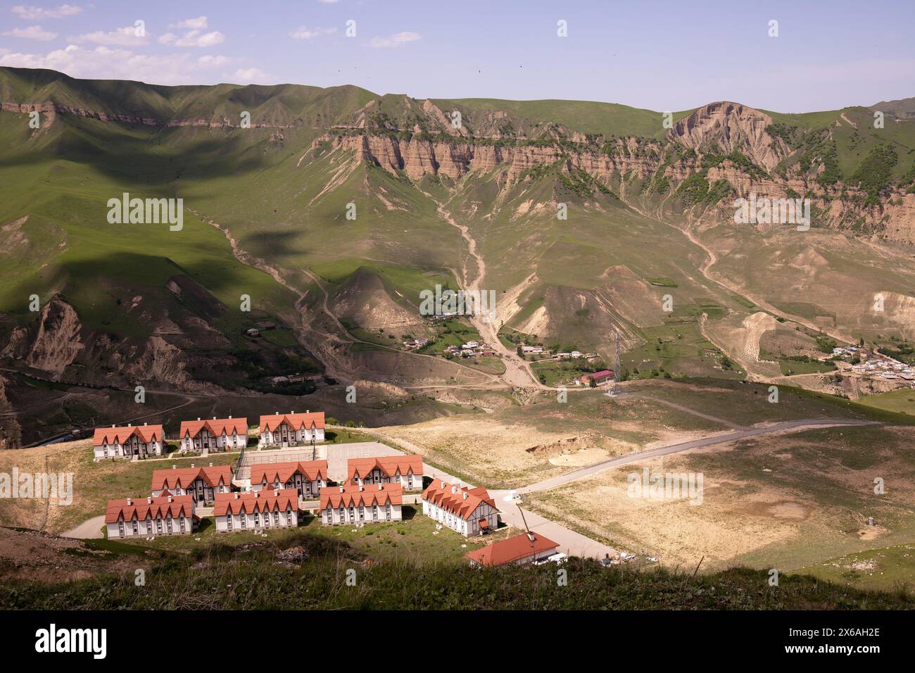 Région de Kusar. Azerbaïdjan. 05.17.2021.Hôtels près du complexe touristique Shahdag. Banque D'Images