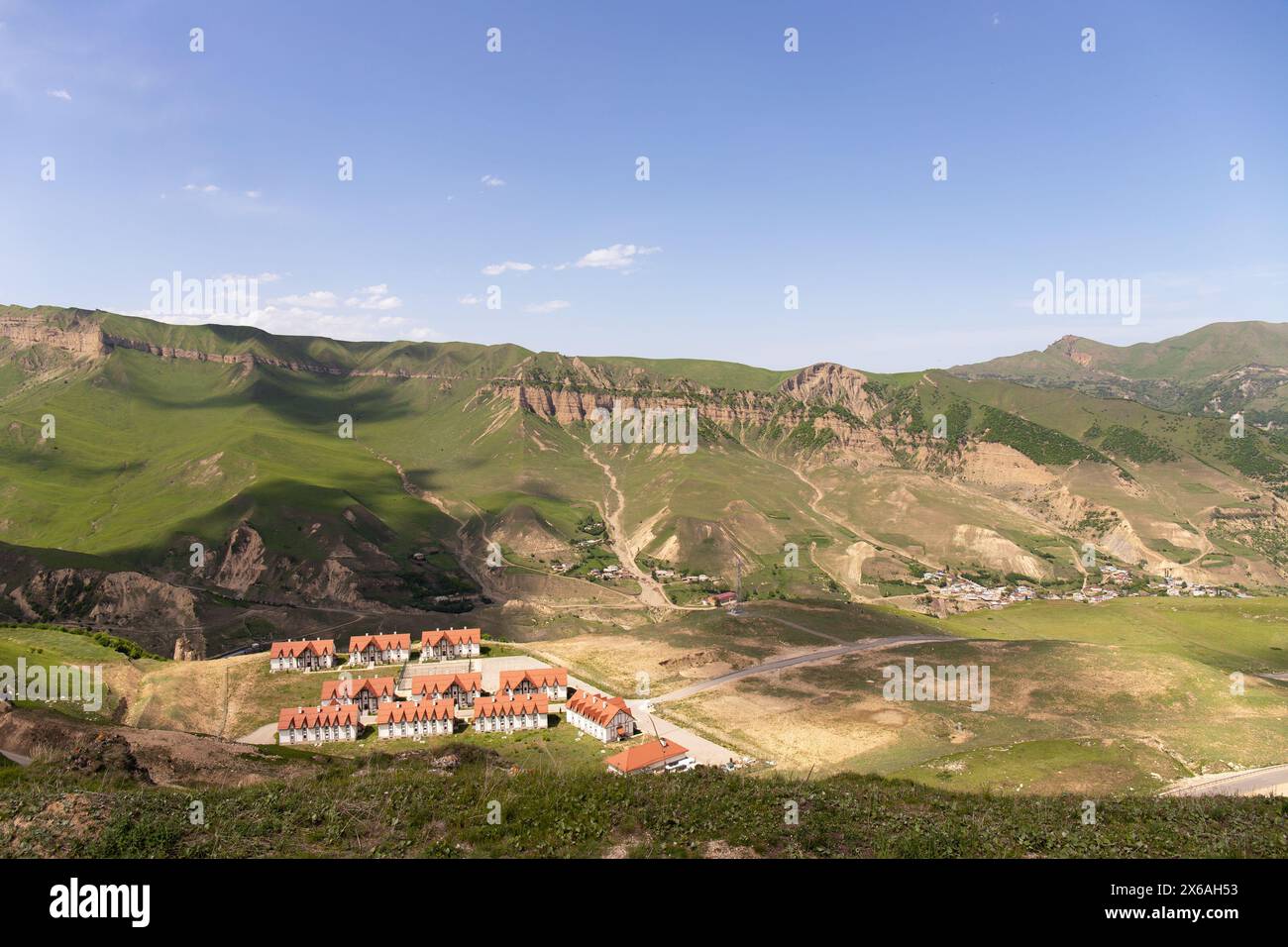 Région de Kusar. Azerbaïdjan. 05.17.2021.Hôtels près du complexe touristique Shahdag. Banque D'Images