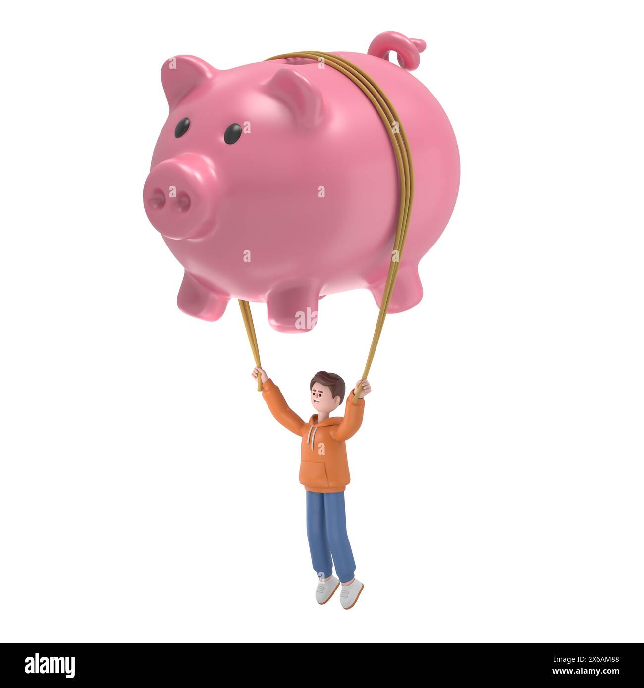 Plat 3d isométrique concept de liberté financière infographie Web illustration 3D. Illustration 3D du ballon gonflant Guy Qadir mouche de tirelire mâle. CREA Banque D'Images Plat 3d isométrique concept de liberté financière infographie Web illustration 3D. Illustration 3D du ballon gonflant Guy Qadir mouche de tirelire mâle. CREA Banque D'Images