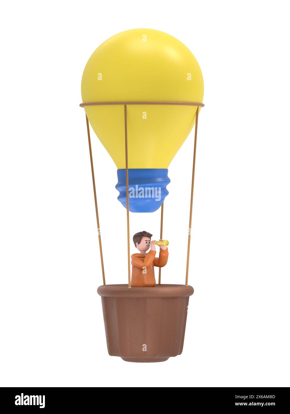 Concept de prévision de l'avenir de l'entreprise axé sur l'idée de ligne droite linéaire. Business vision.illustration 3D de la lampe de ballon volant Guy Qadir masculin. Concep Banque D'Images Concept de prévision de l'avenir de l'entreprise axé sur l'idée de ligne droite linéaire. Business vision.illustration 3D de la lampe de ballon volant Guy Qadir masculin. Concep Banque D'Images
