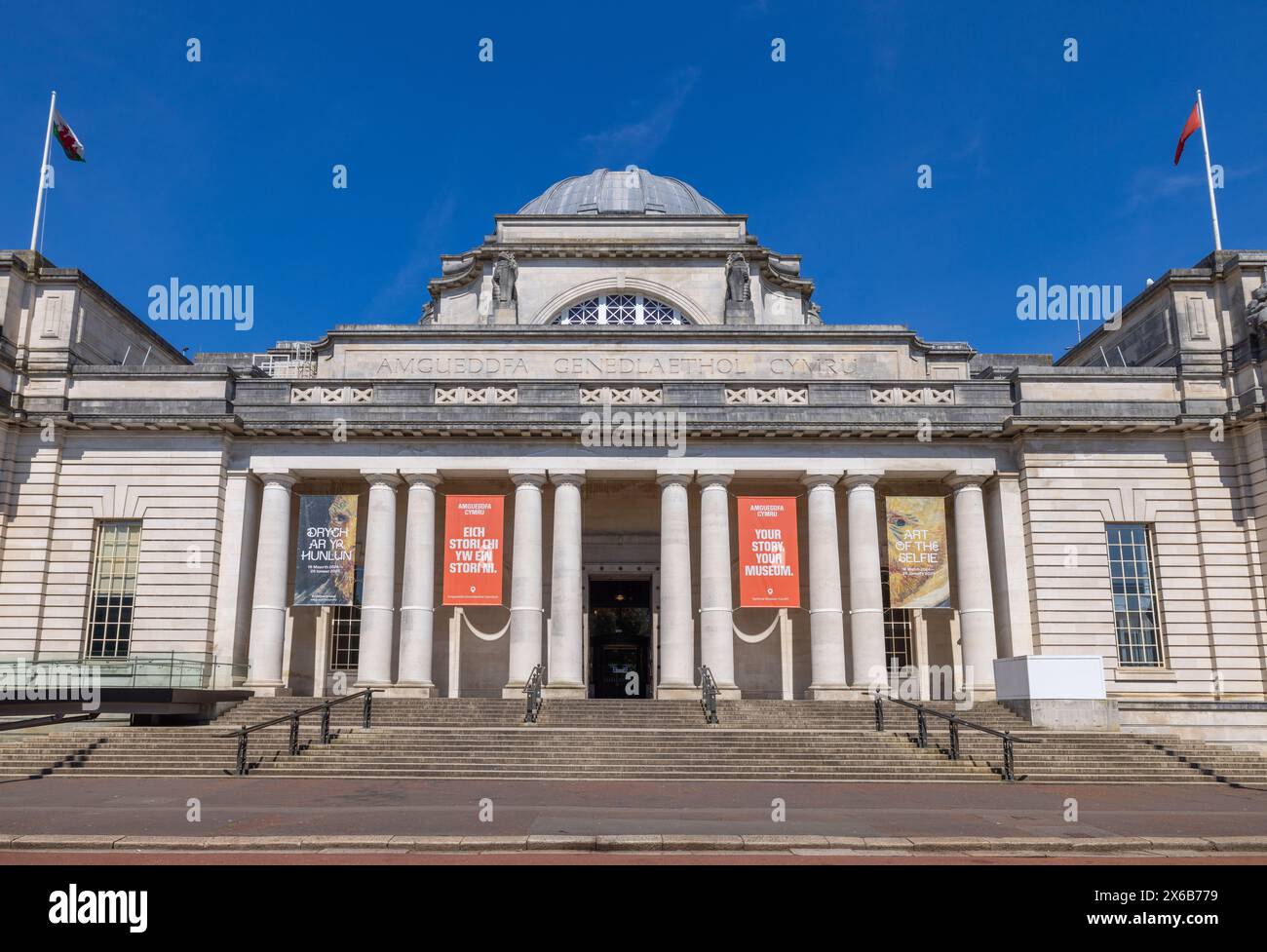 Musée national, Cardiff, pays de Galles Banque D'Images