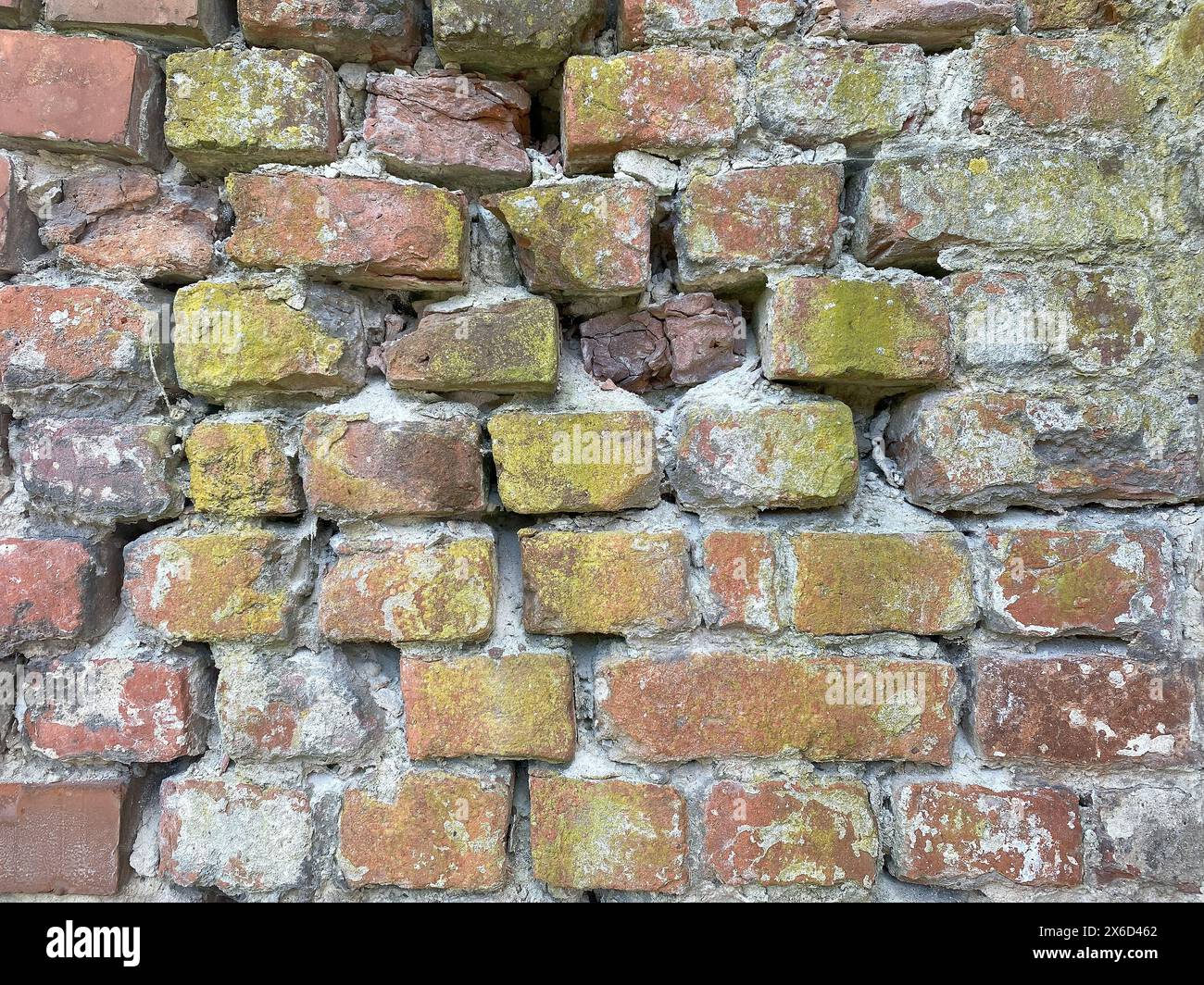 La texture du mur de briques rouges Banque D'Images