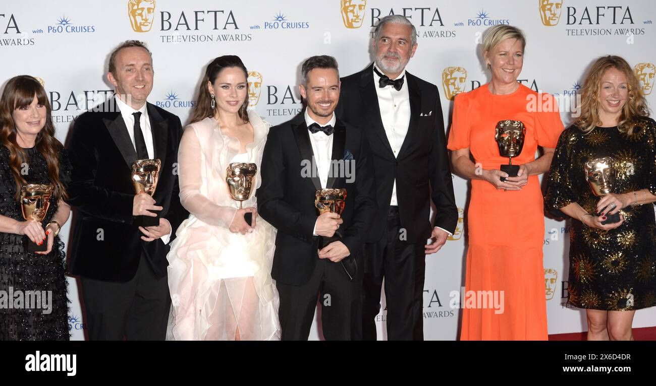 La photo doit être créditée ©Alpha Press 078237 12/05/2024 Suzy Lamb Julia Sanina Lee Smithurst Nikki Parsons aux BAFTA TV Awards avec P&O Cruises 2024 Pressroom à Londres. Banque D'Images