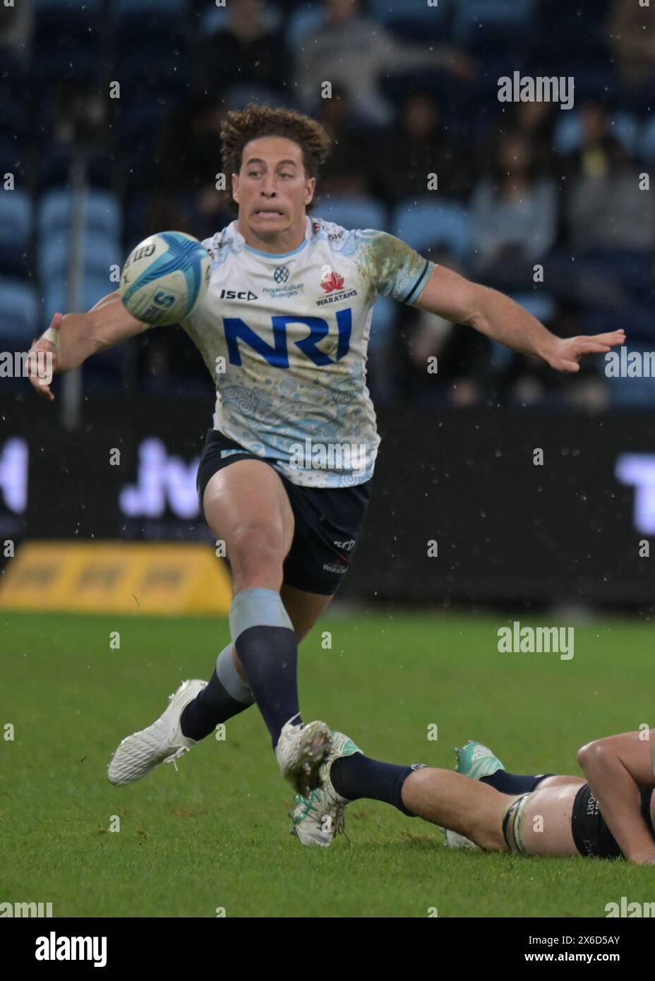 Sydney, Australie. 11 mai 2024. Mark Nawaqanitawase de NSW Waratahs vu en action lors du Super Rugby Pacific match 2024 entre les NSW Waratahs et ACT Brumbies au stade Allianz. Score final ; NSW Waratahs 21:29 ACT Brumbies. (Photo de Luis Veniegra/SOPA images/SIPA USA) crédit : SIPA US/Alamy Live News Banque D'Images
