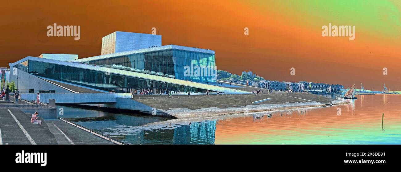 Stranger Than Fiction - vue d'un autre monde - Opéra d'Oslo. Banque D'Images