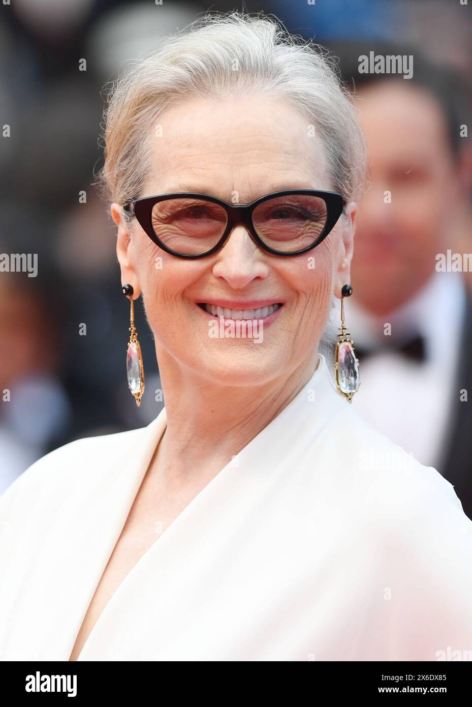 Cannes, France. 14 mai 2024. L'actrice américaine Meryl Streep assiste à la cérémonie d'ouverture du 77e Festival de Cannes, en France, le mardi 14 mai 2024. Photo de Rune Hellestad/ crédit : UPI/Alamy Live News Banque D'Images