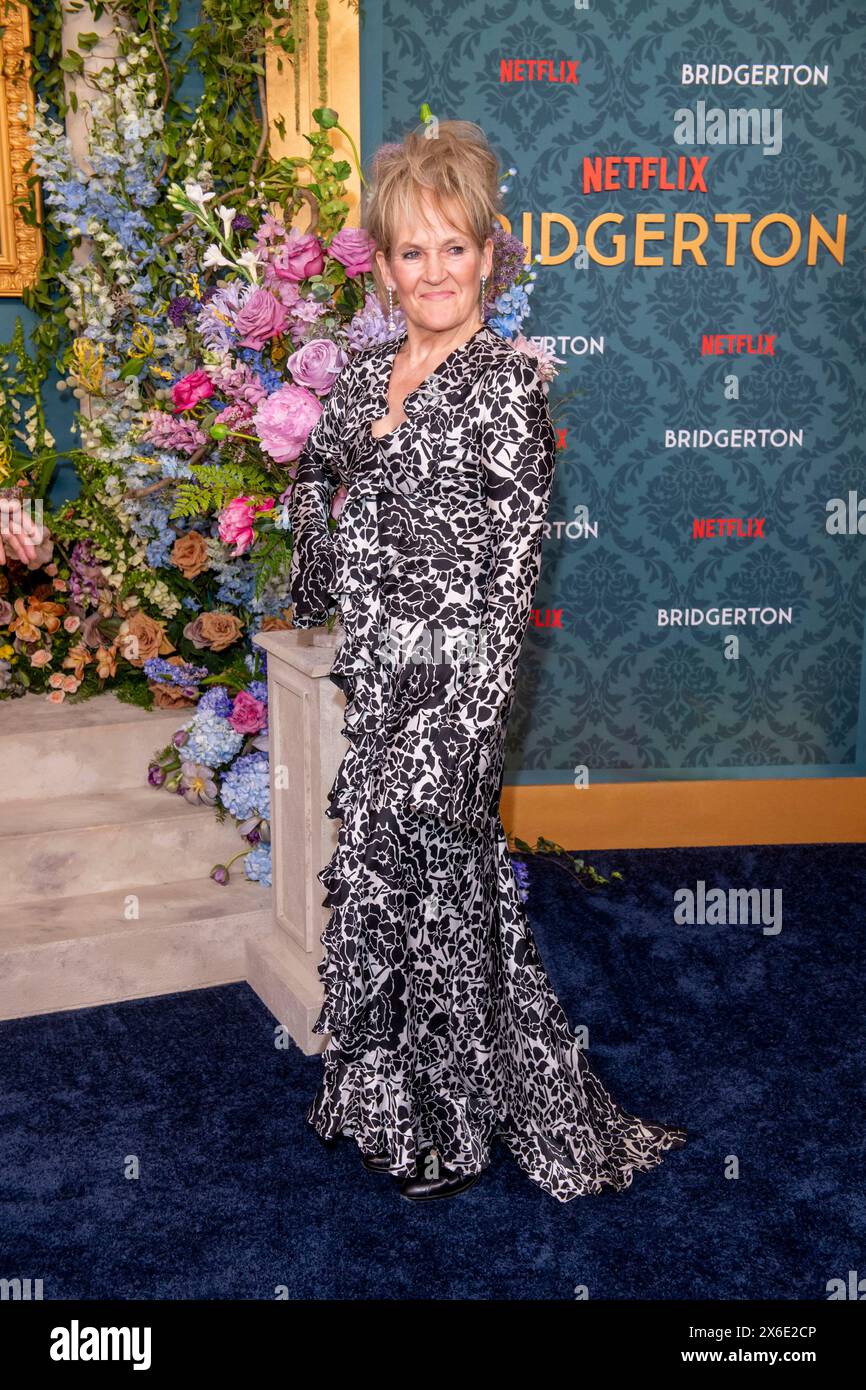 New York, États-Unis. 13 mai 2024. Lorraine Ashbourne assistera à la première mondiale de la saison 3 de Netflix, Bridgerton, au Alice Tully Hall, Lincoln Center, à New York, États-Unis, le 13 mai 2024. (Photo de Thenews2/NurPhoto) crédit : NurPhoto SRL/Alamy Live News Banque D'Images