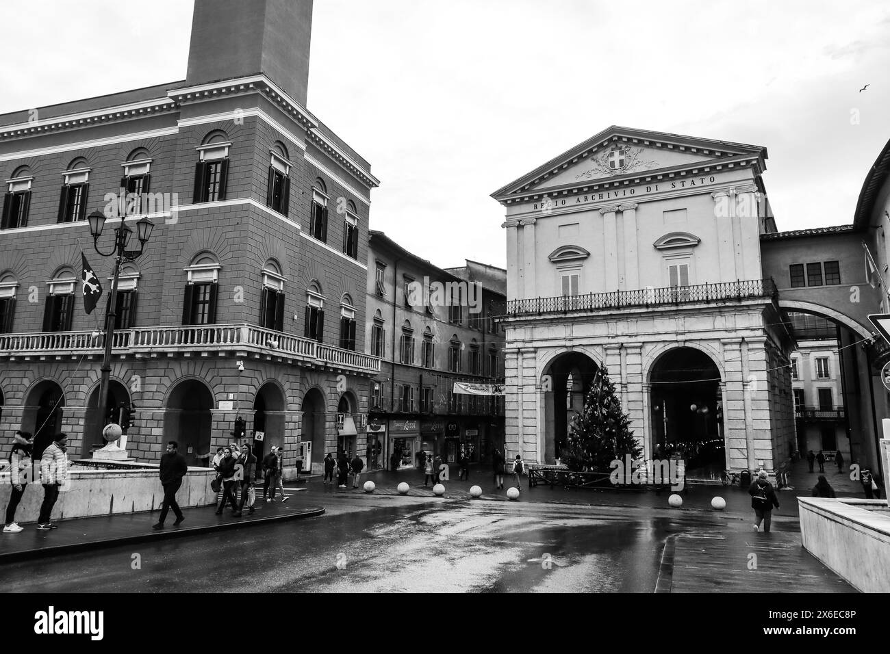 Pise, Italie - 30 décembre 2023 : centre-ville de Pise, région Toscane, Italie centrale Banque D'Images