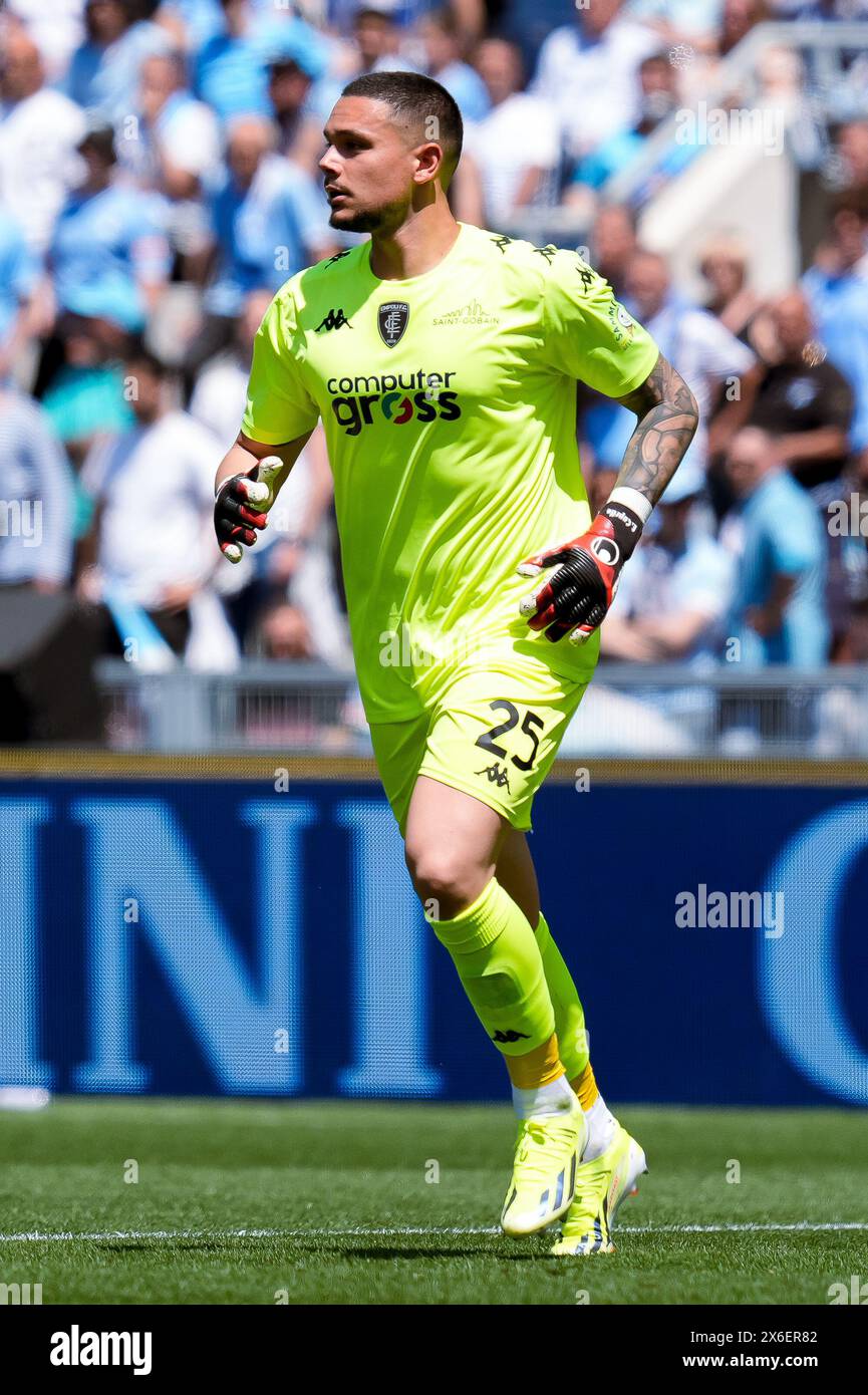 Rome, Italie. 12 mai 2024. Elia Caprile de l'Empoli FC lors du match de Serie A TIM entre le SS Lazio et l'Empoli FC au Stadio Olimpico le 12 mai 2024 à Rome, Italie. Crédit : Giuseppe Maffia/Alamy Live News Banque D'Images